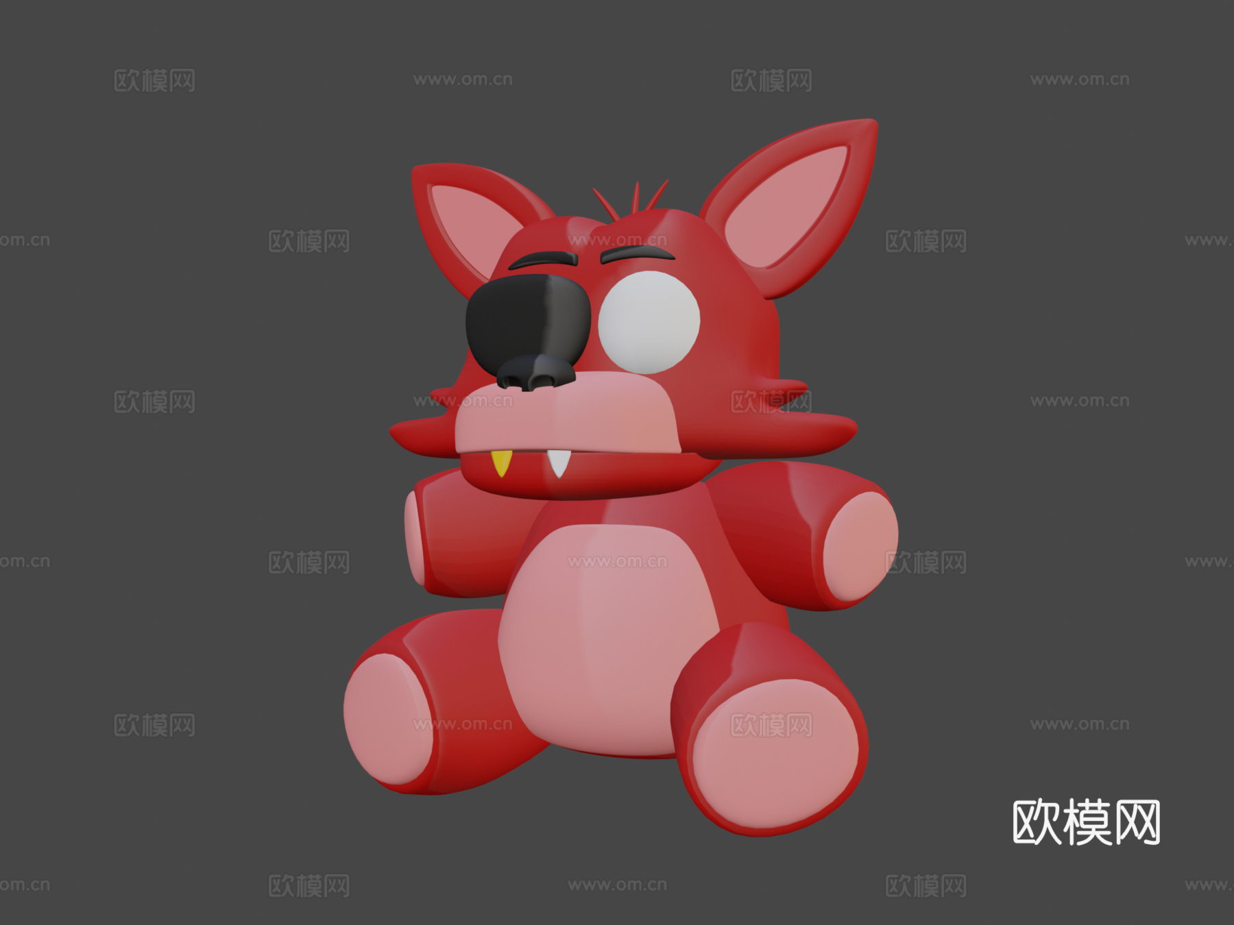 狐狸毛绒模型3d模型