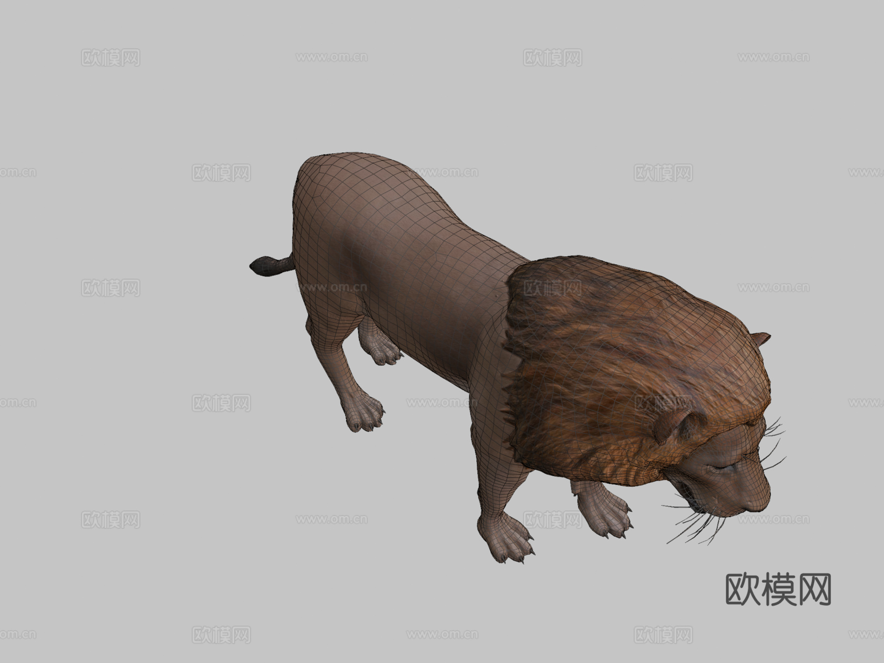 狮子3d模型