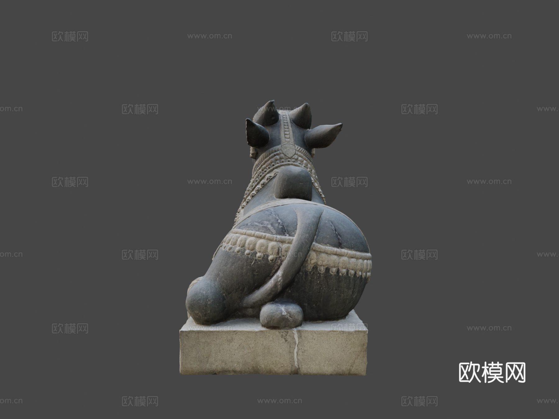南迪 - 湿婆神的坐骑3d模型