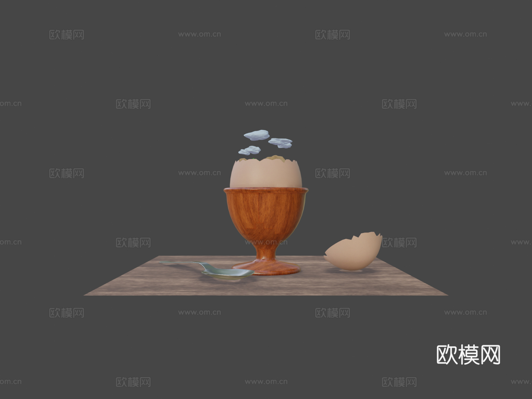 吃个蛋，发现新世界3d模型