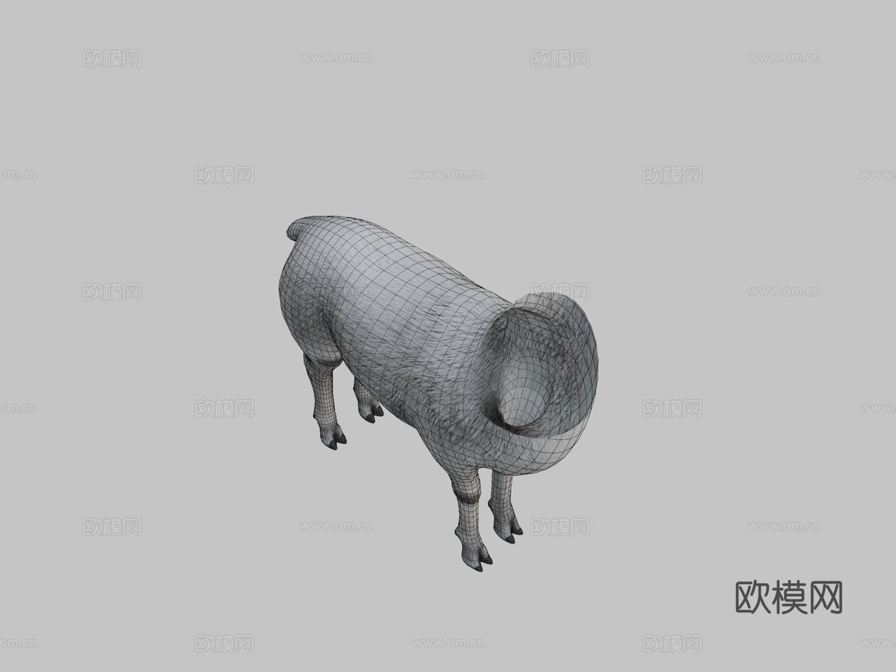 羊驼3d模型
