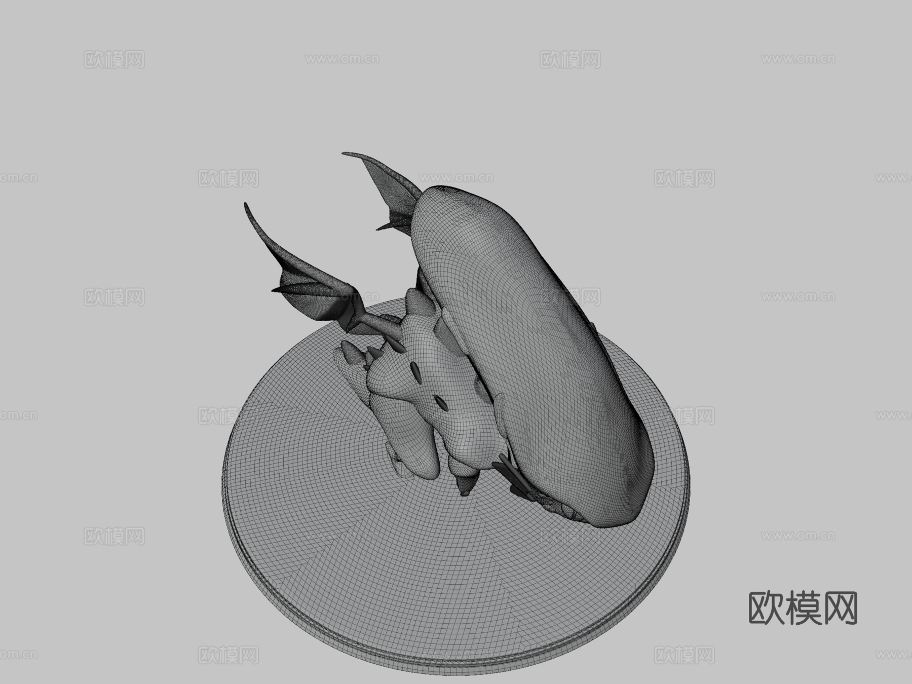 斧头龙3d模型