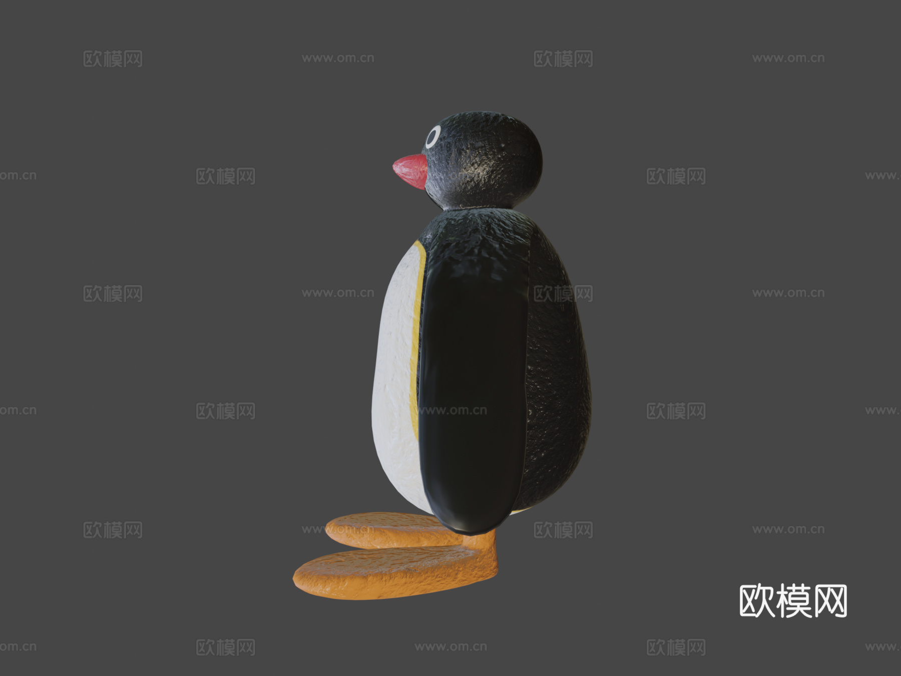 企鹅3d模型