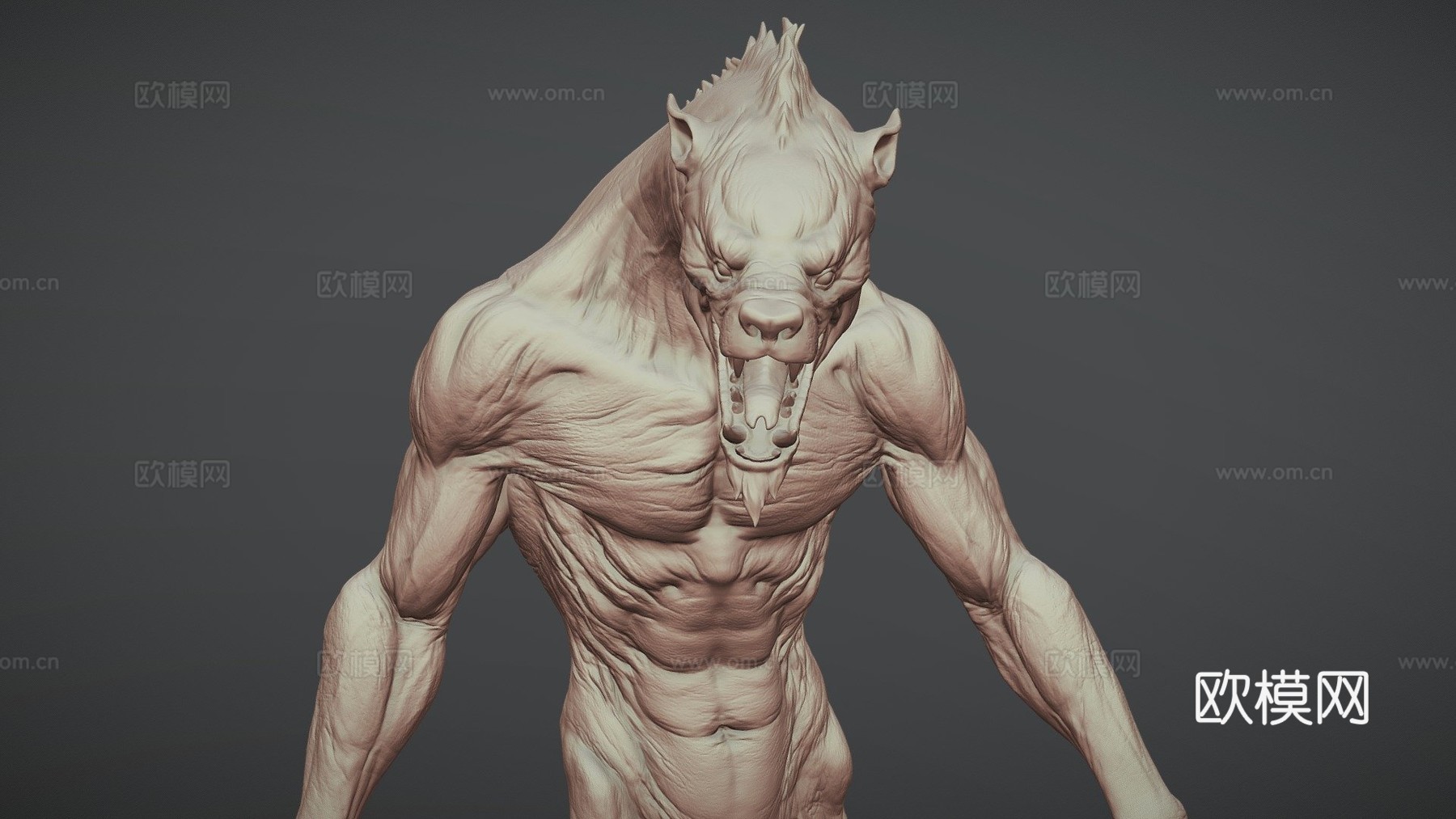 狼人姿势3D打印模型3d模型