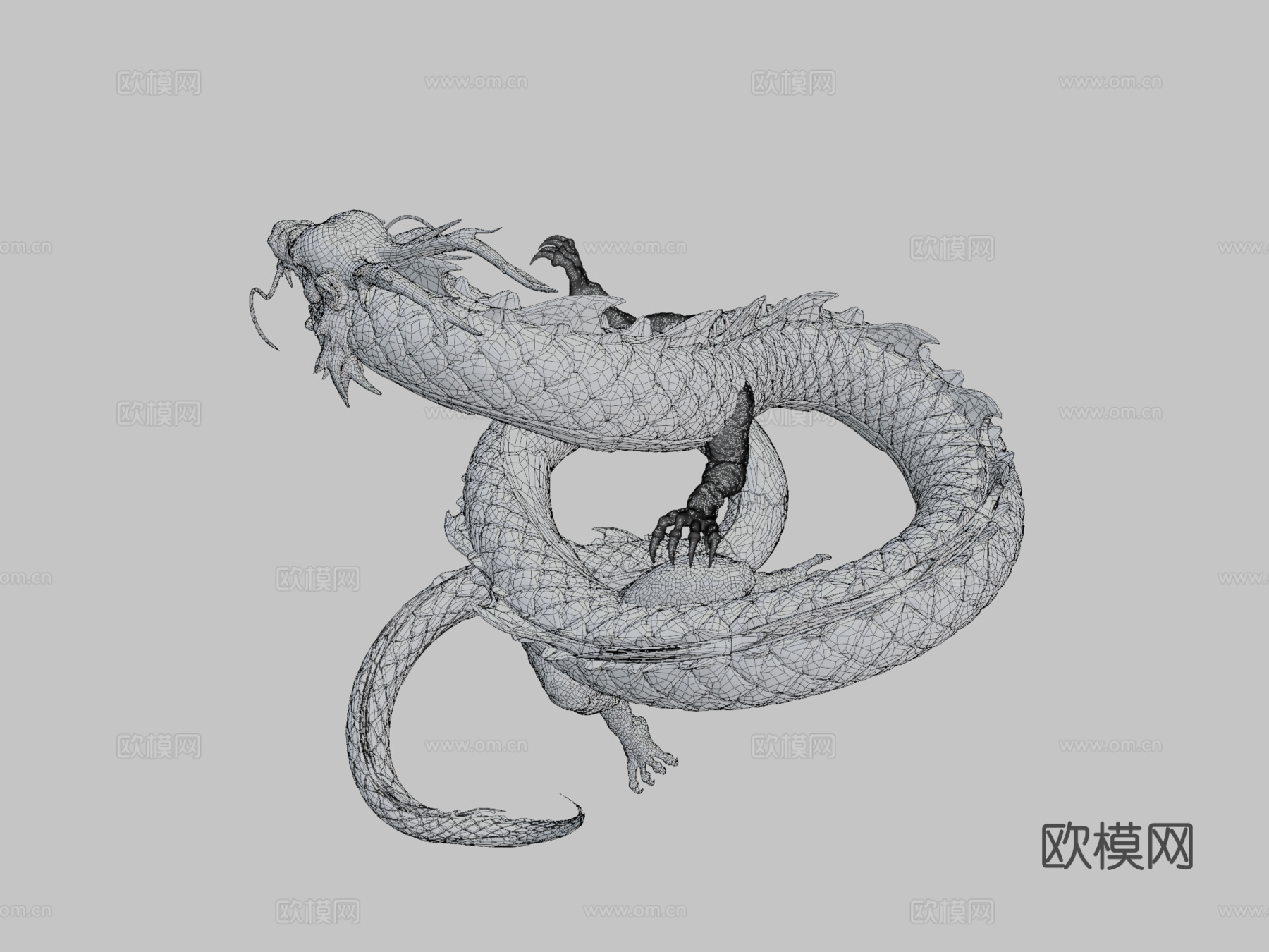 龙013d模型