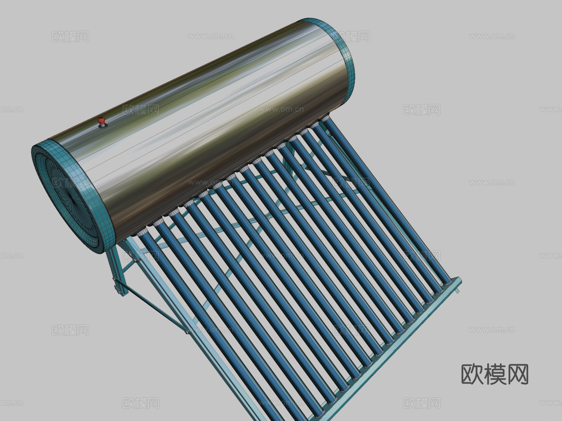 太阳能热水器-阿尼尔3d模型