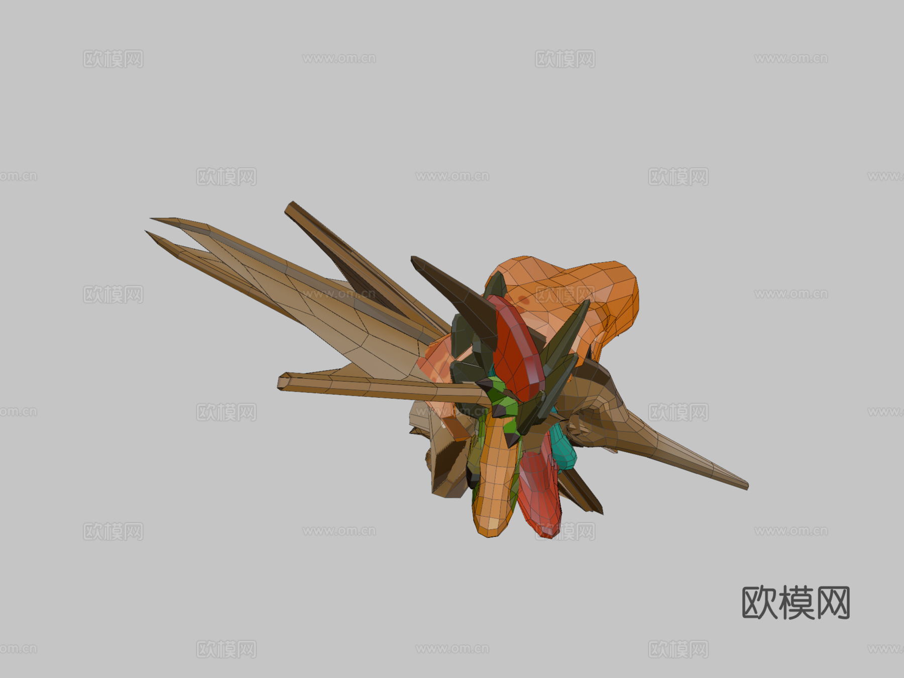 [低多边形]动画恐龙3d模型