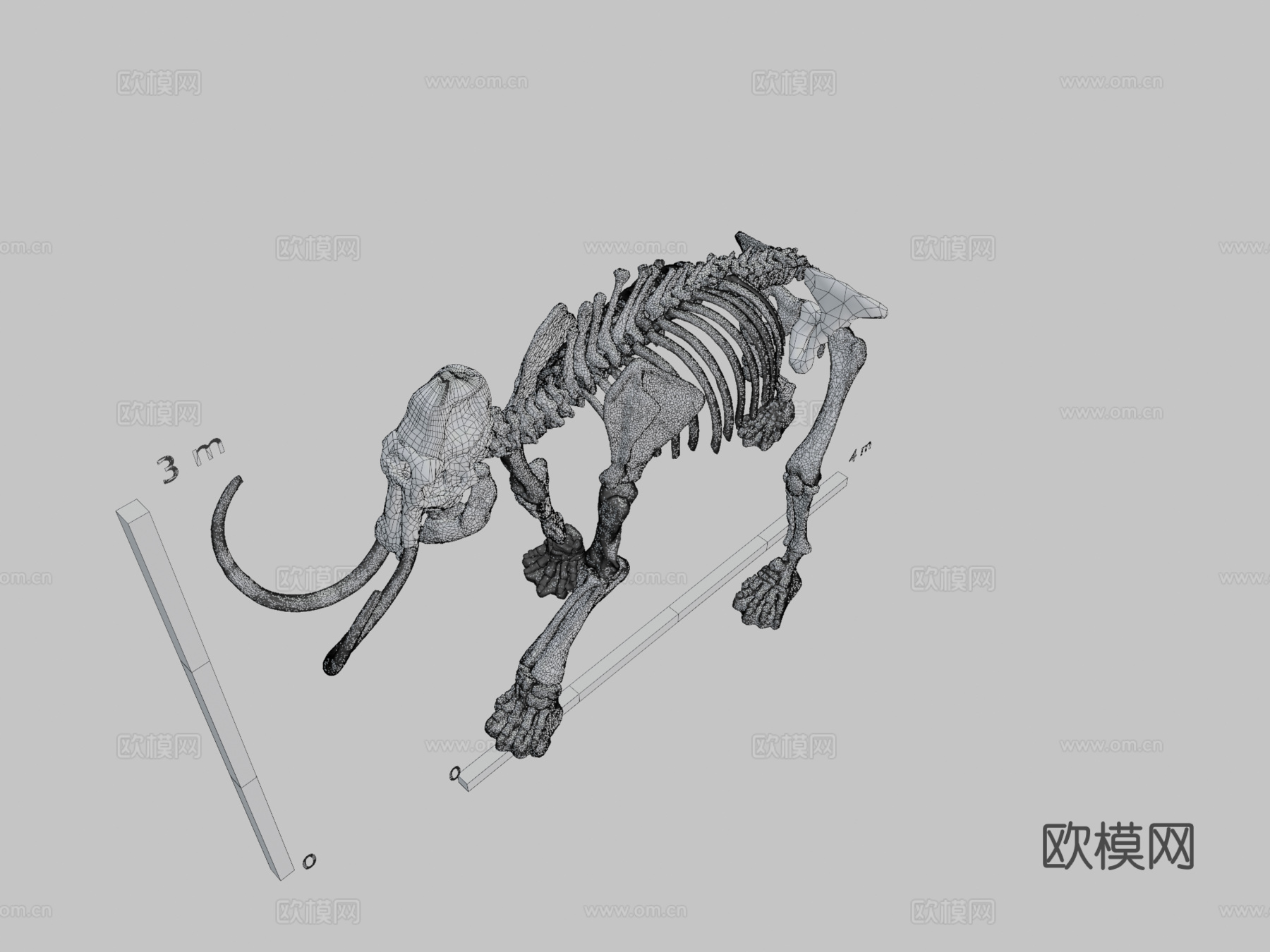 阿克斯猛犸象3d模型3d模型