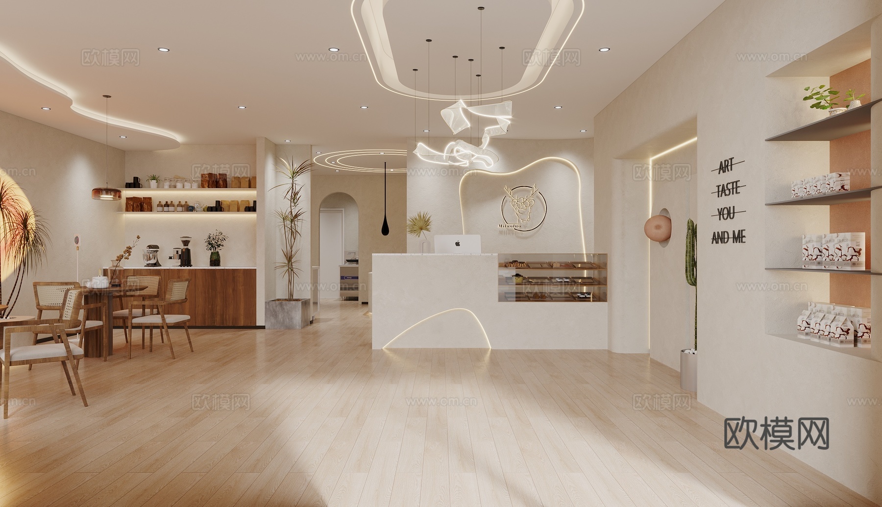 咖啡店 奶茶店 烘焙店3d模型