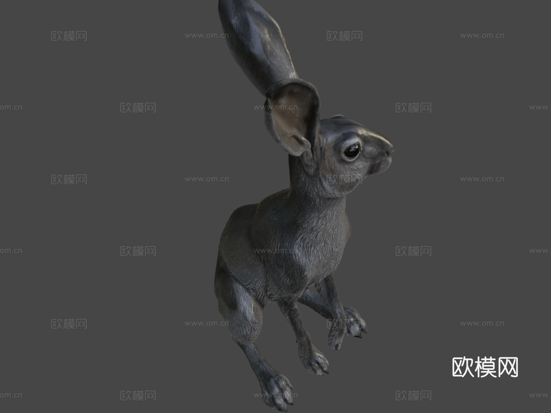 野兔-3D雕刻3d模型