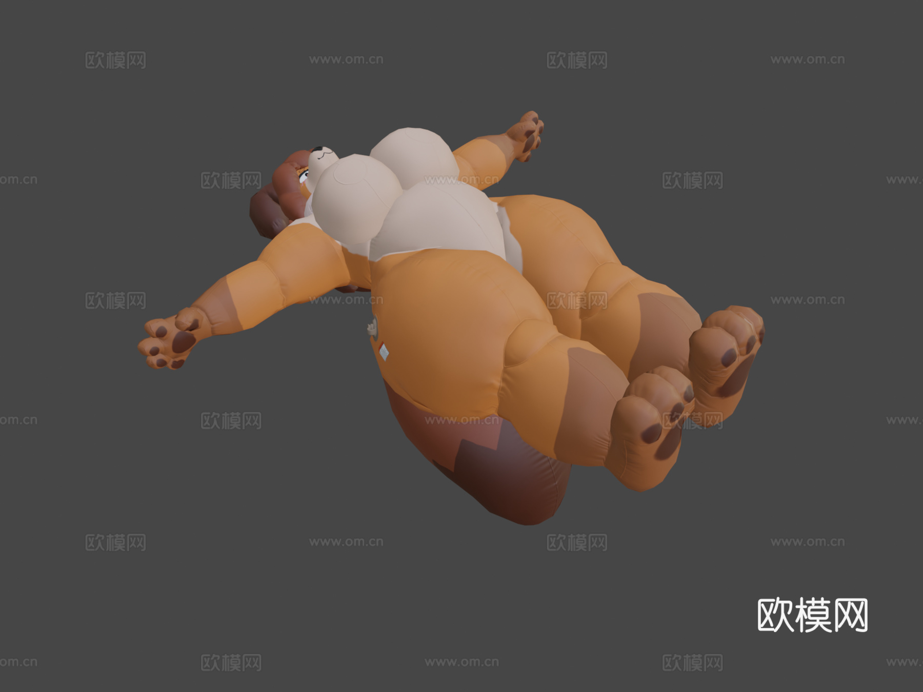 泳池浮漂狗狗3d模型