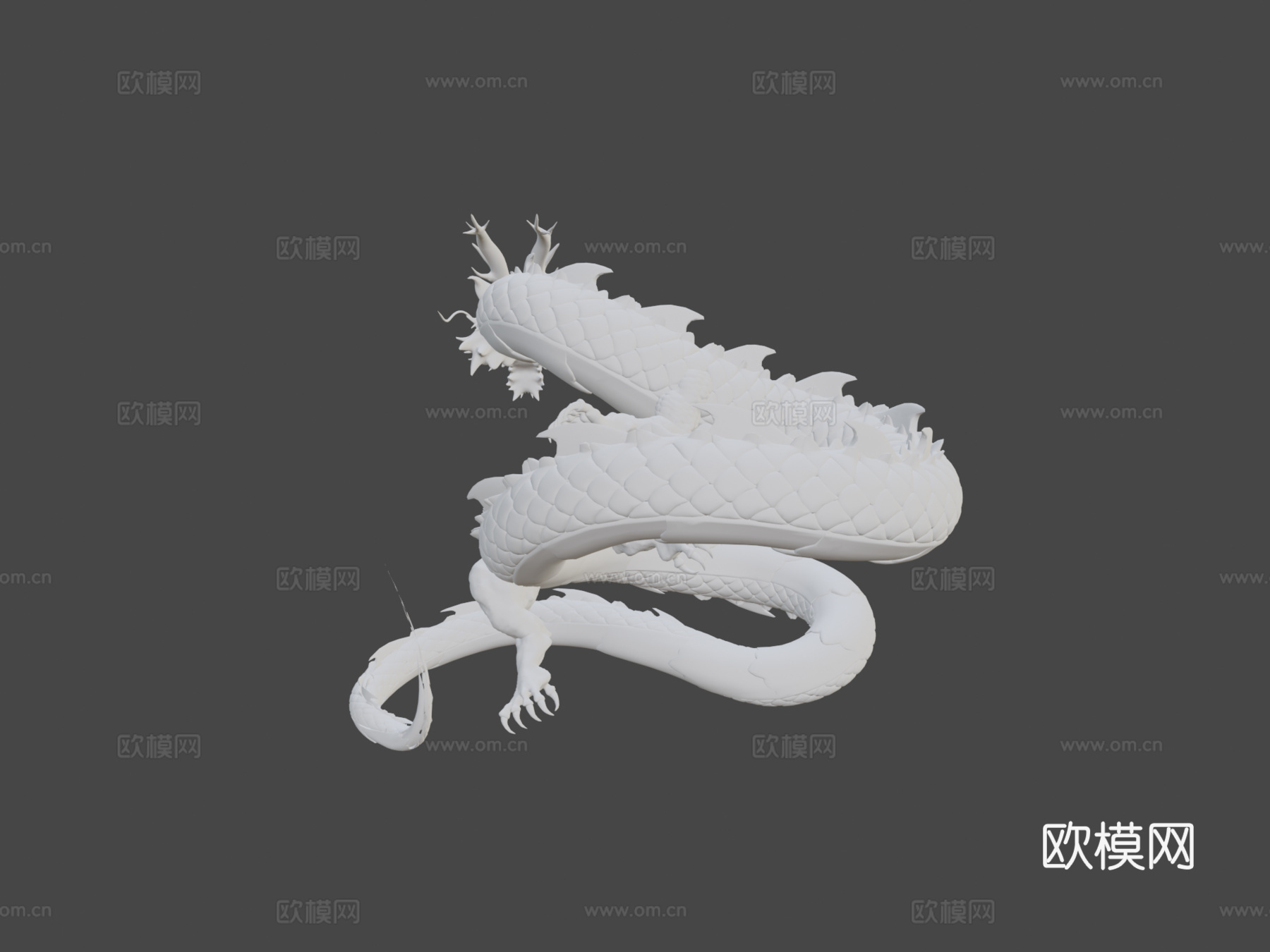 龙013d模型