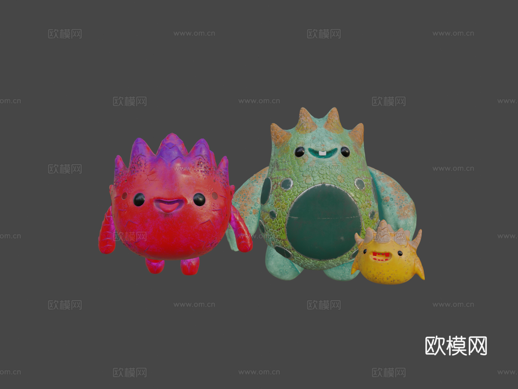 奥斯卡创意生物Octane渲染3d模型