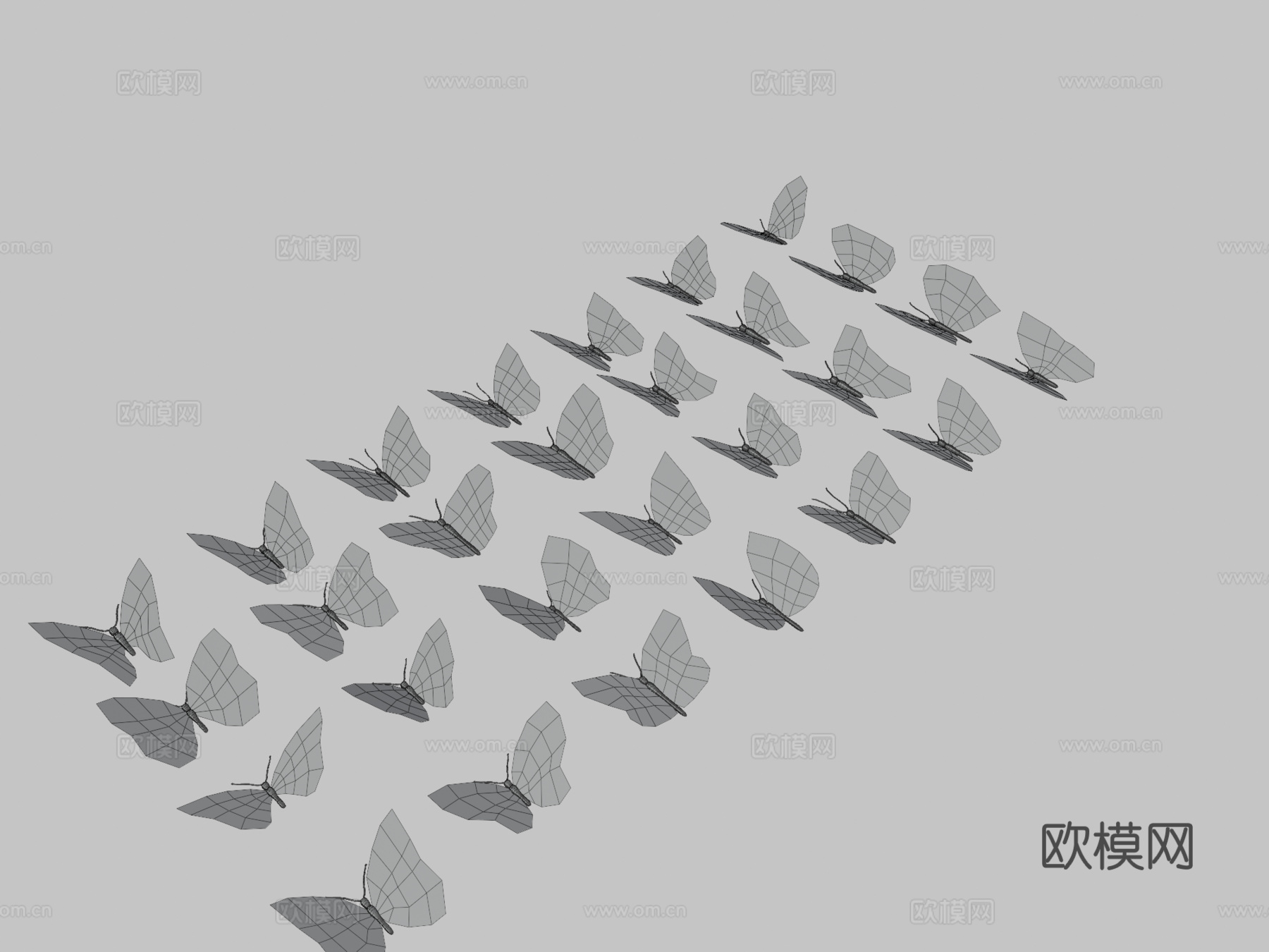 蝴蝶包3d模型