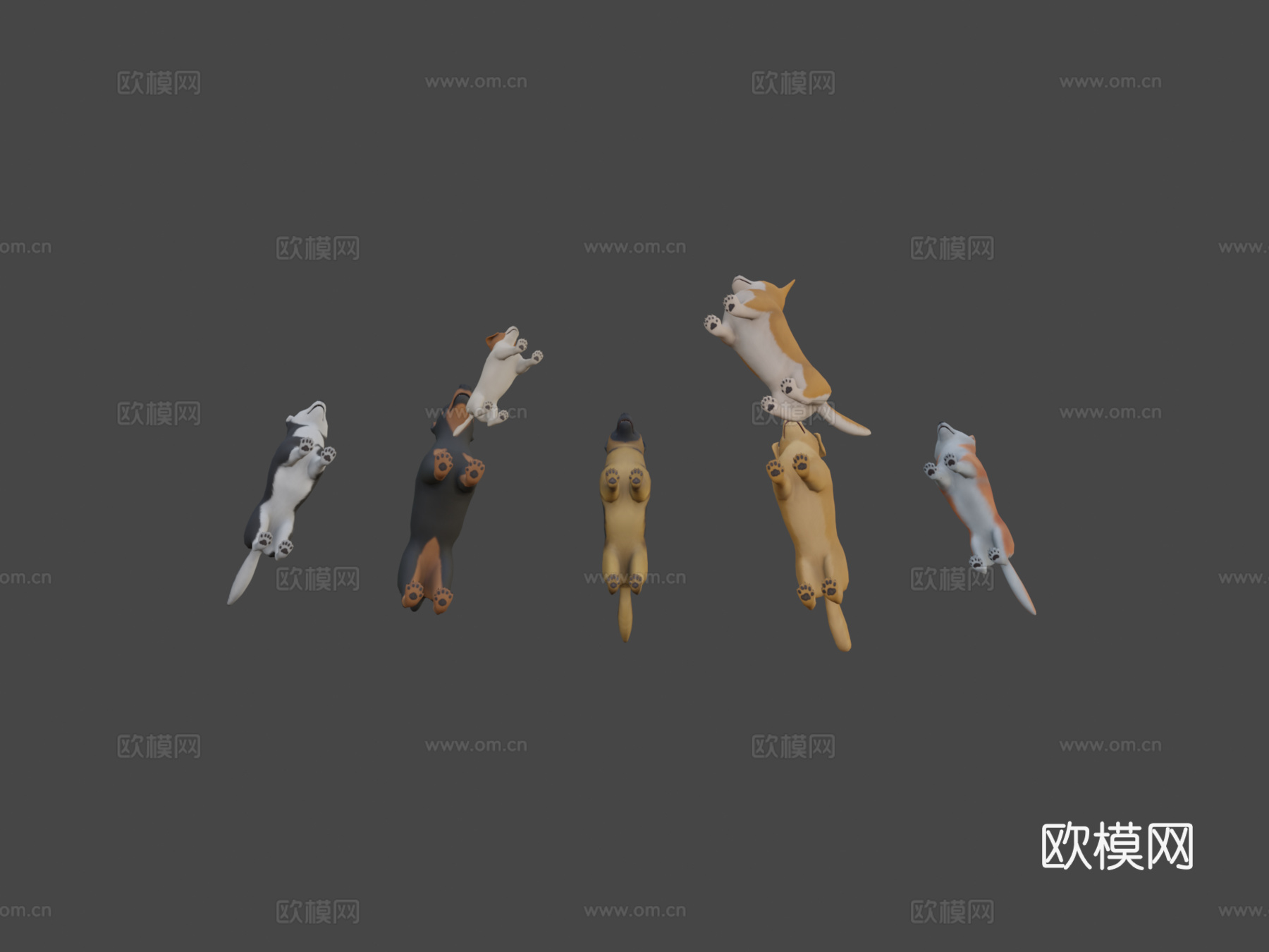 卡通狗包3d模型