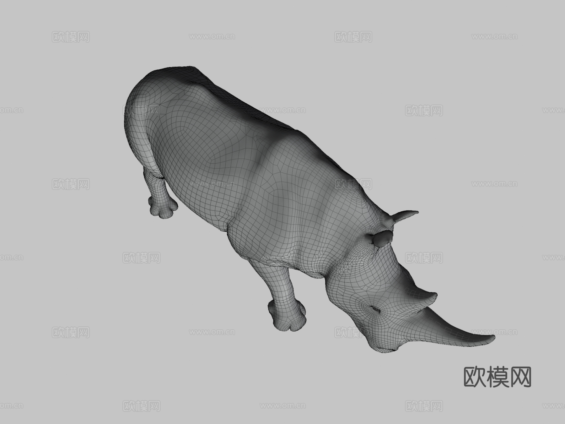 白犀牛3d模型