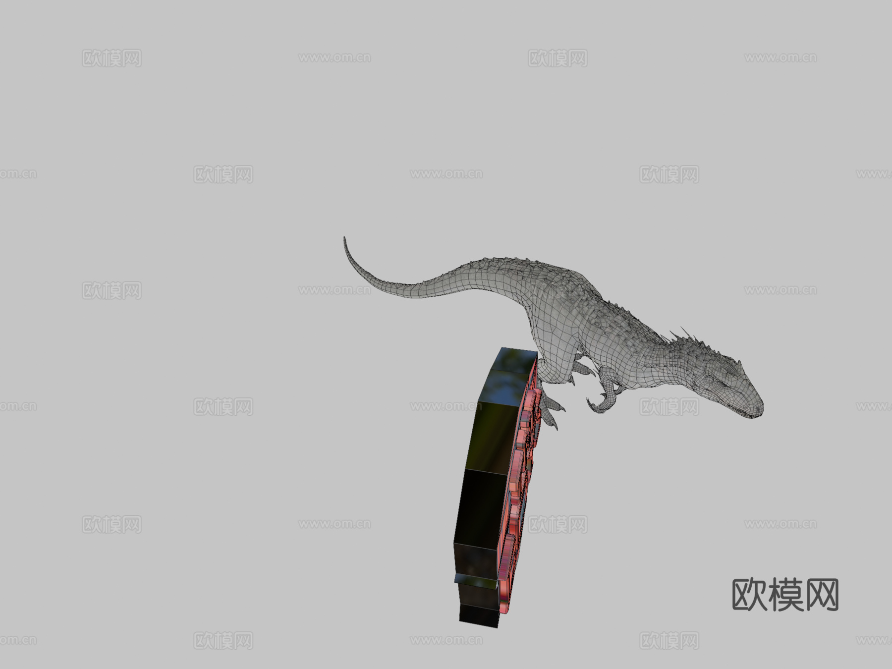 暴虐霸王龙--绑定--动画--JWE@3d模型
