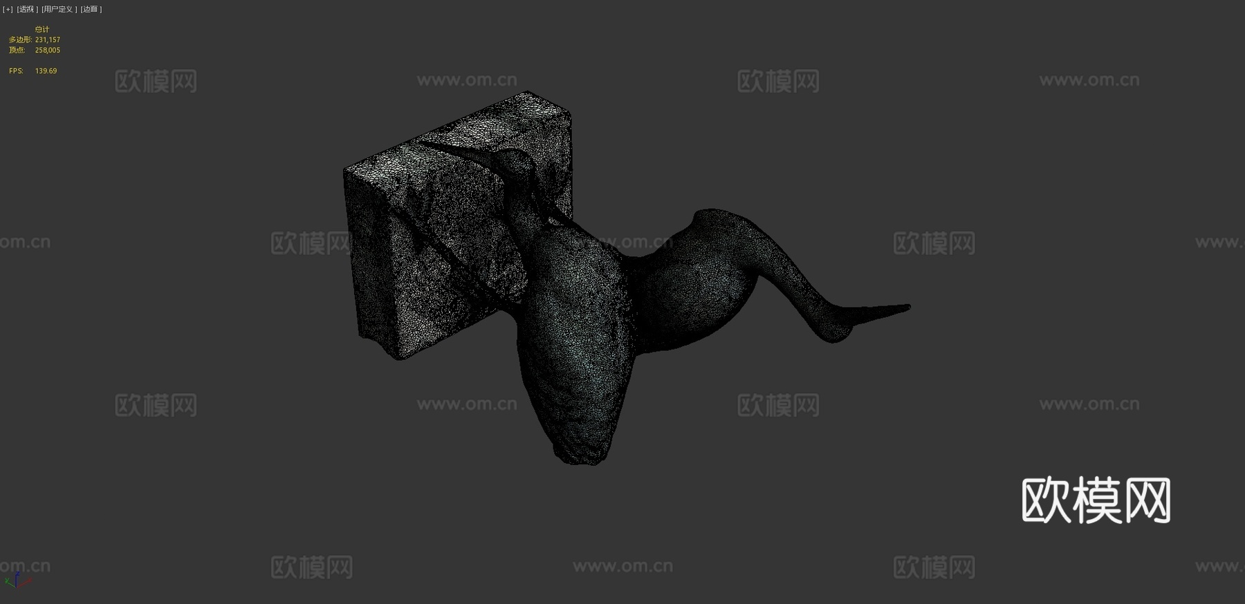 鹳夫妇3d模型