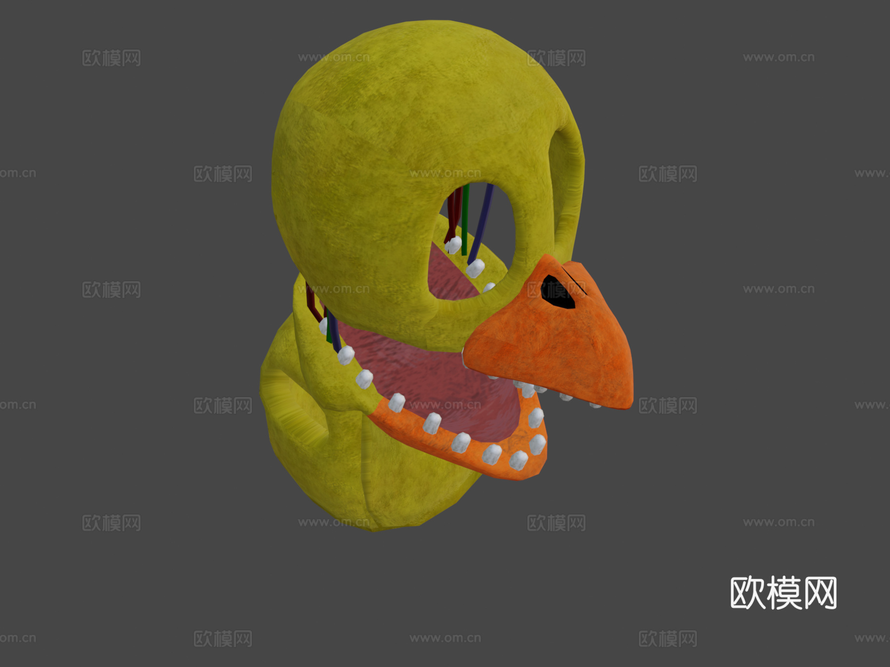 枯萎的奇卡3d模型