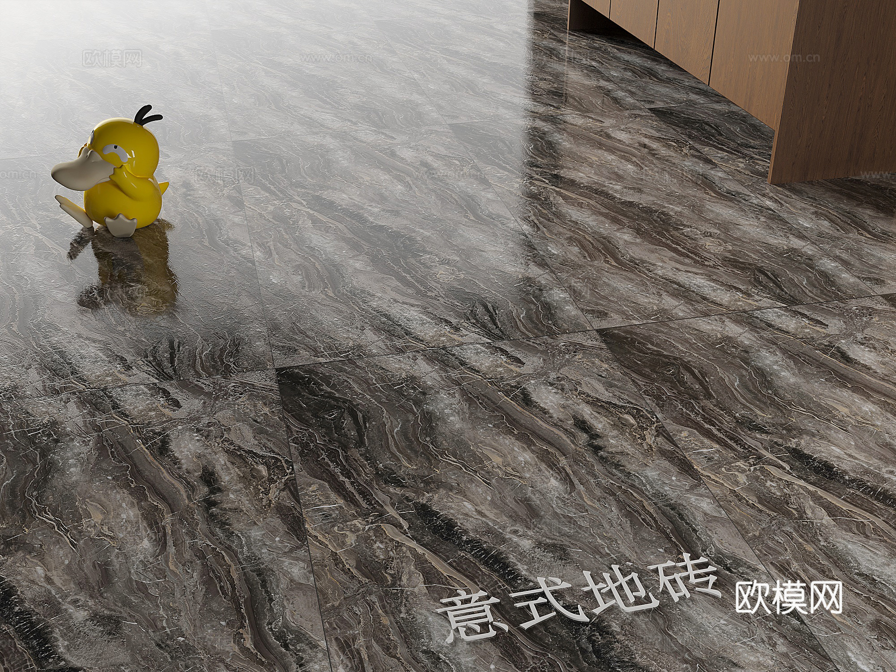 意式大理石地砖 轻奢大理石瓷砖su模型