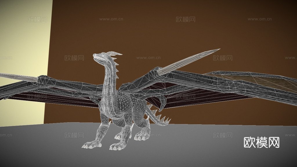 龙烘焙动作3d模型