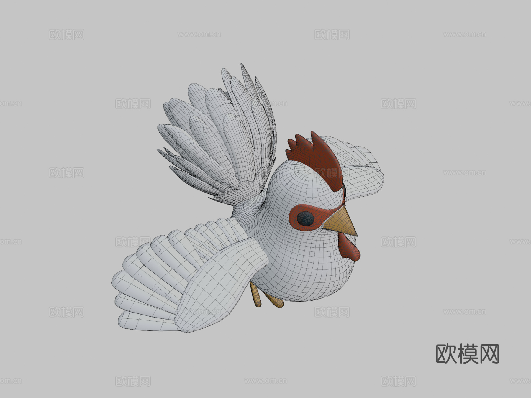邦基小鸡3d模型