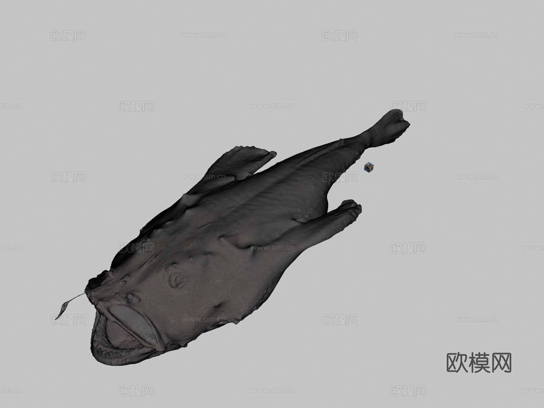 CC0黄鮟鱇鱼3d模型