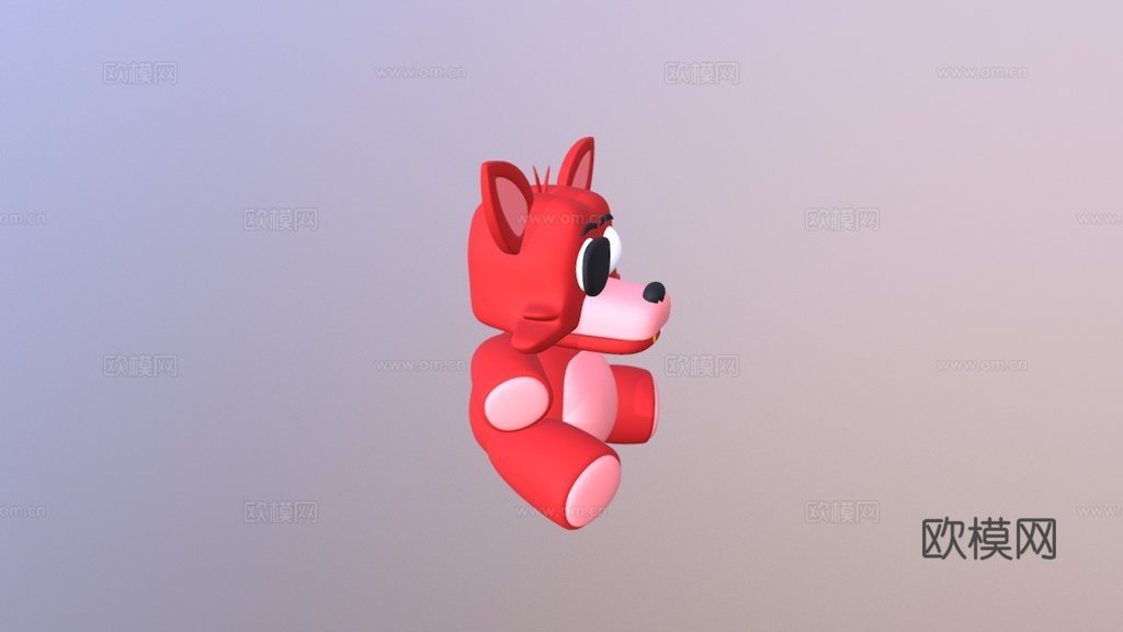 狐狸毛绒模型3d模型