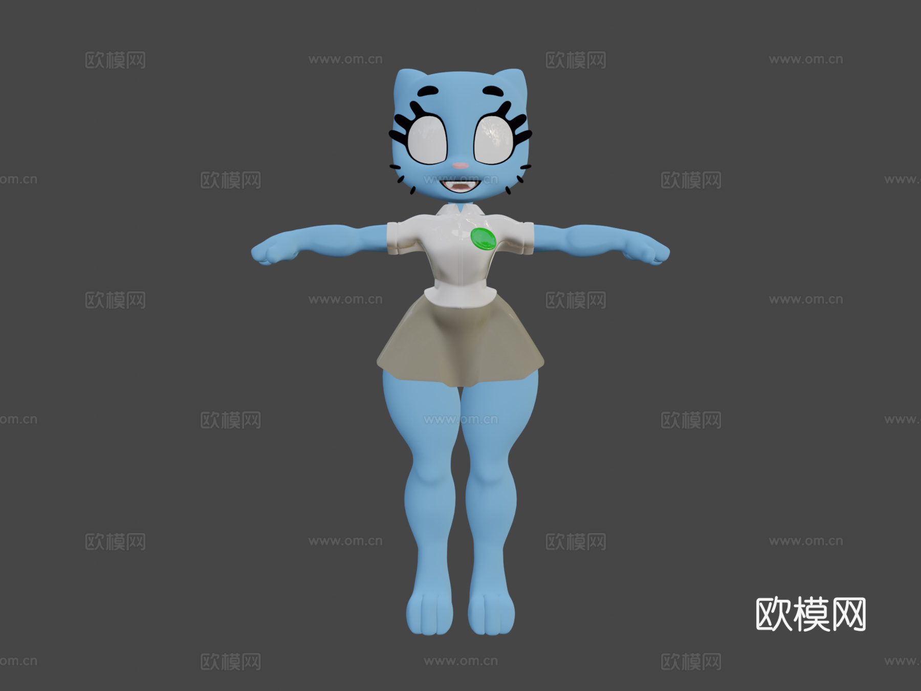 妮可3d模型