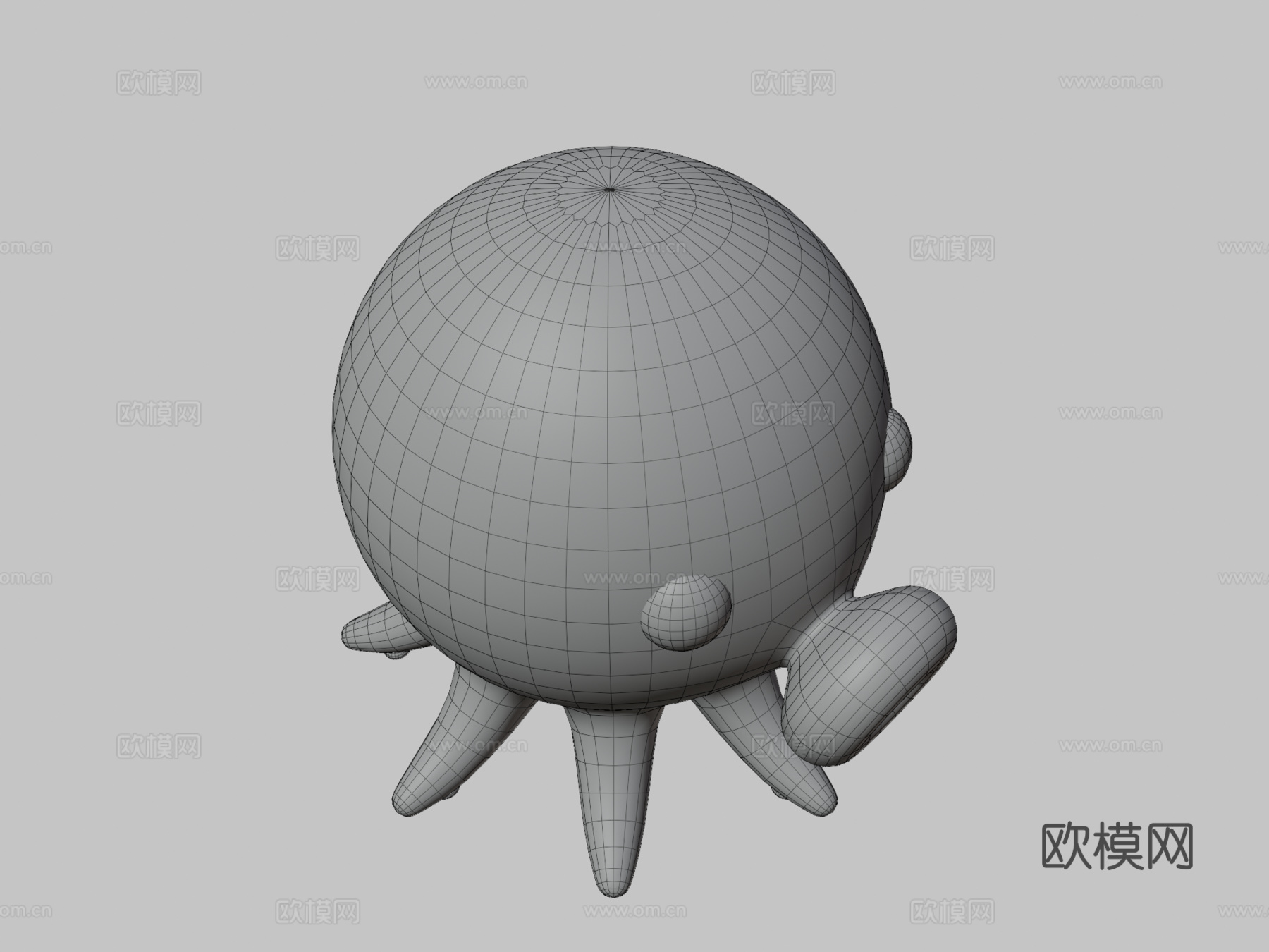 章鱼3d模型