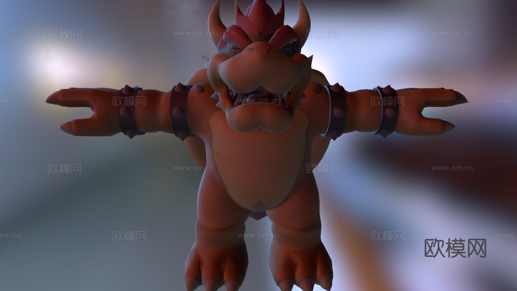 WiiU版库巴乱斗3d模型