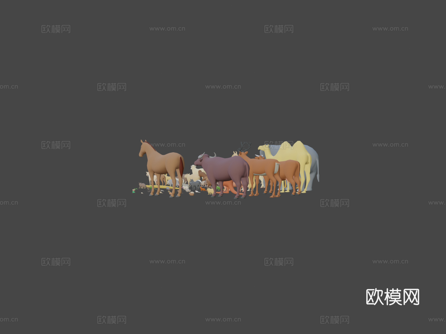 动物资源包3d模型