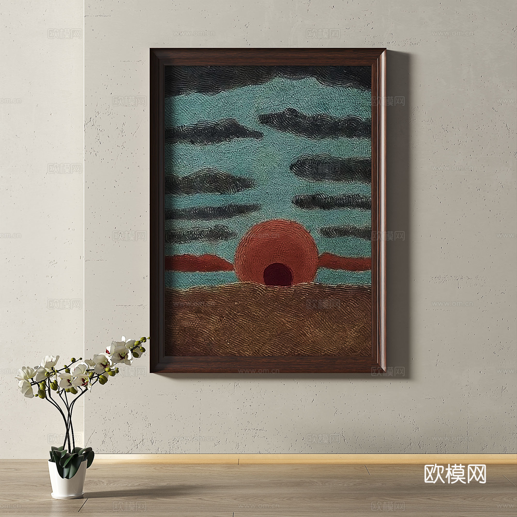 复古，中古，现代，油画，轻奢，法式，简约，欧式，古典，装饰画3d模型