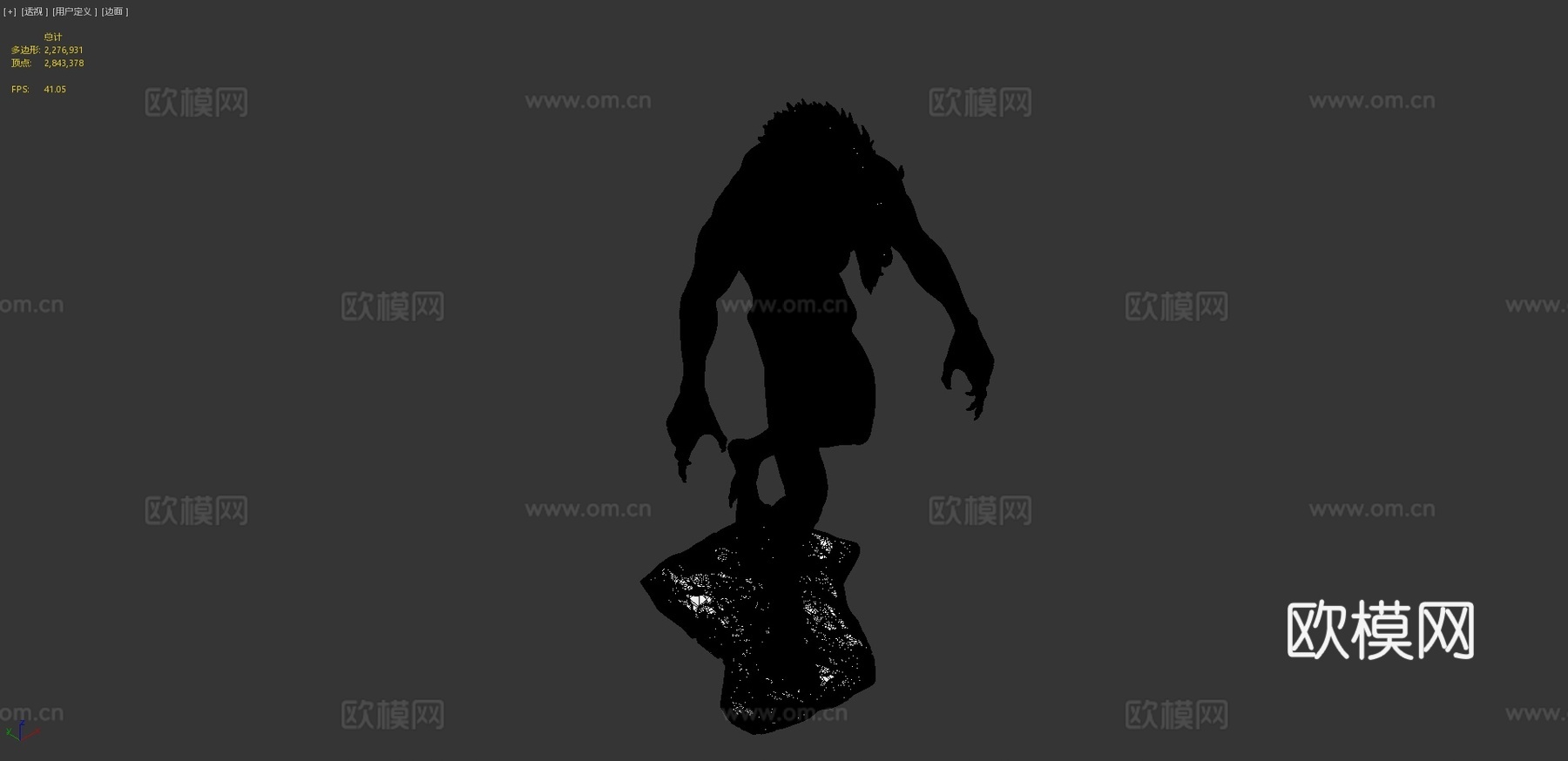 狼人姿势3D打印模型3d模型