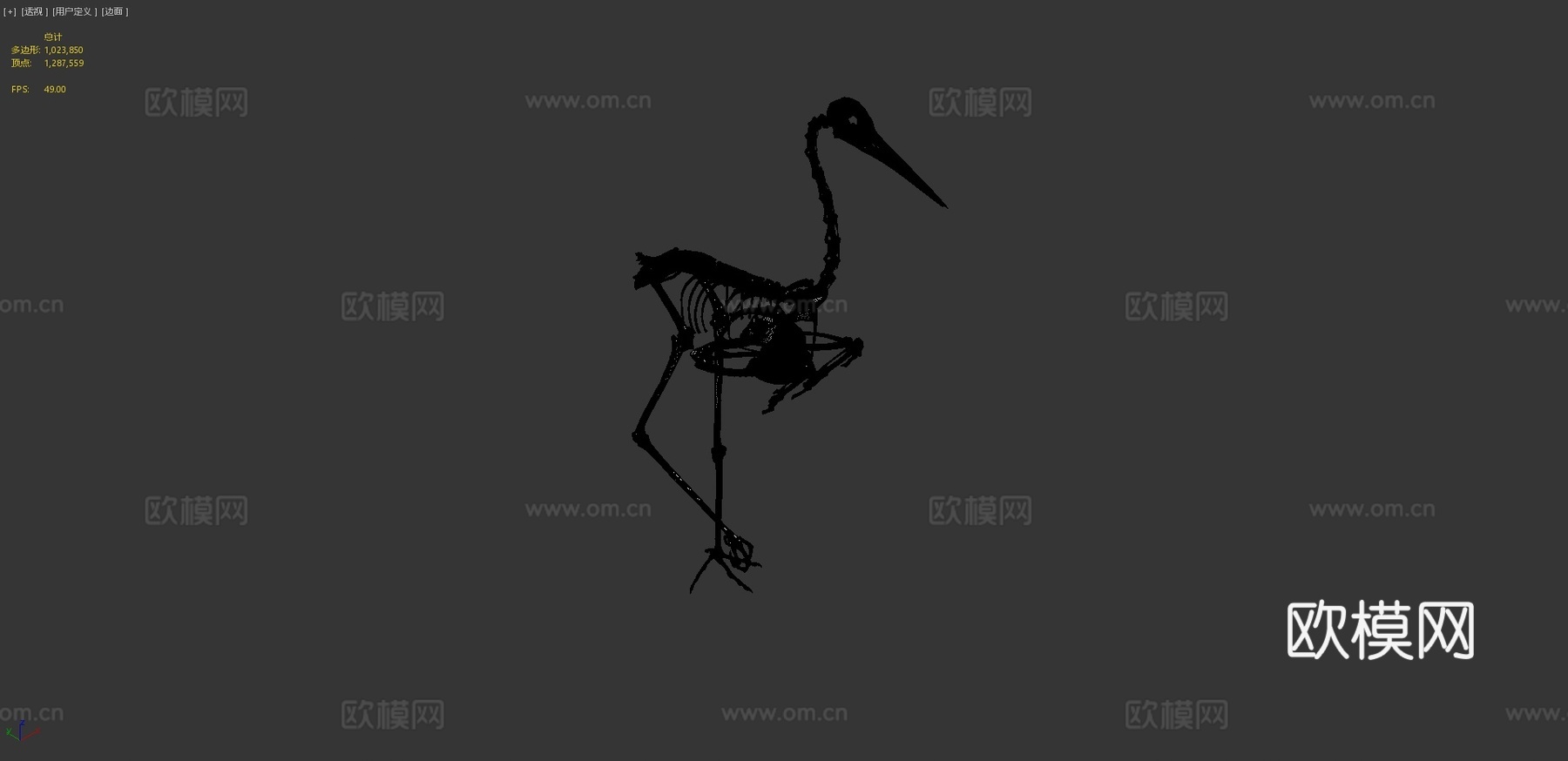IMNH R-2120沙丘鹤3d模型