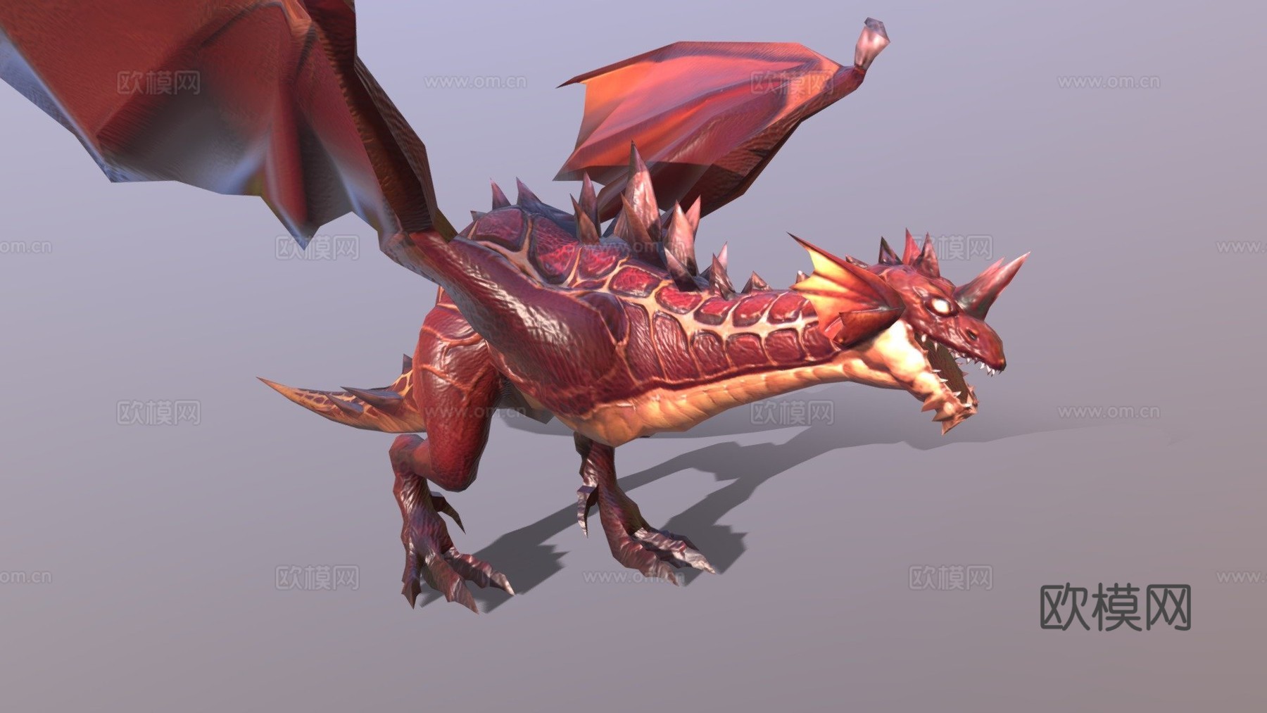 红龙3d模型