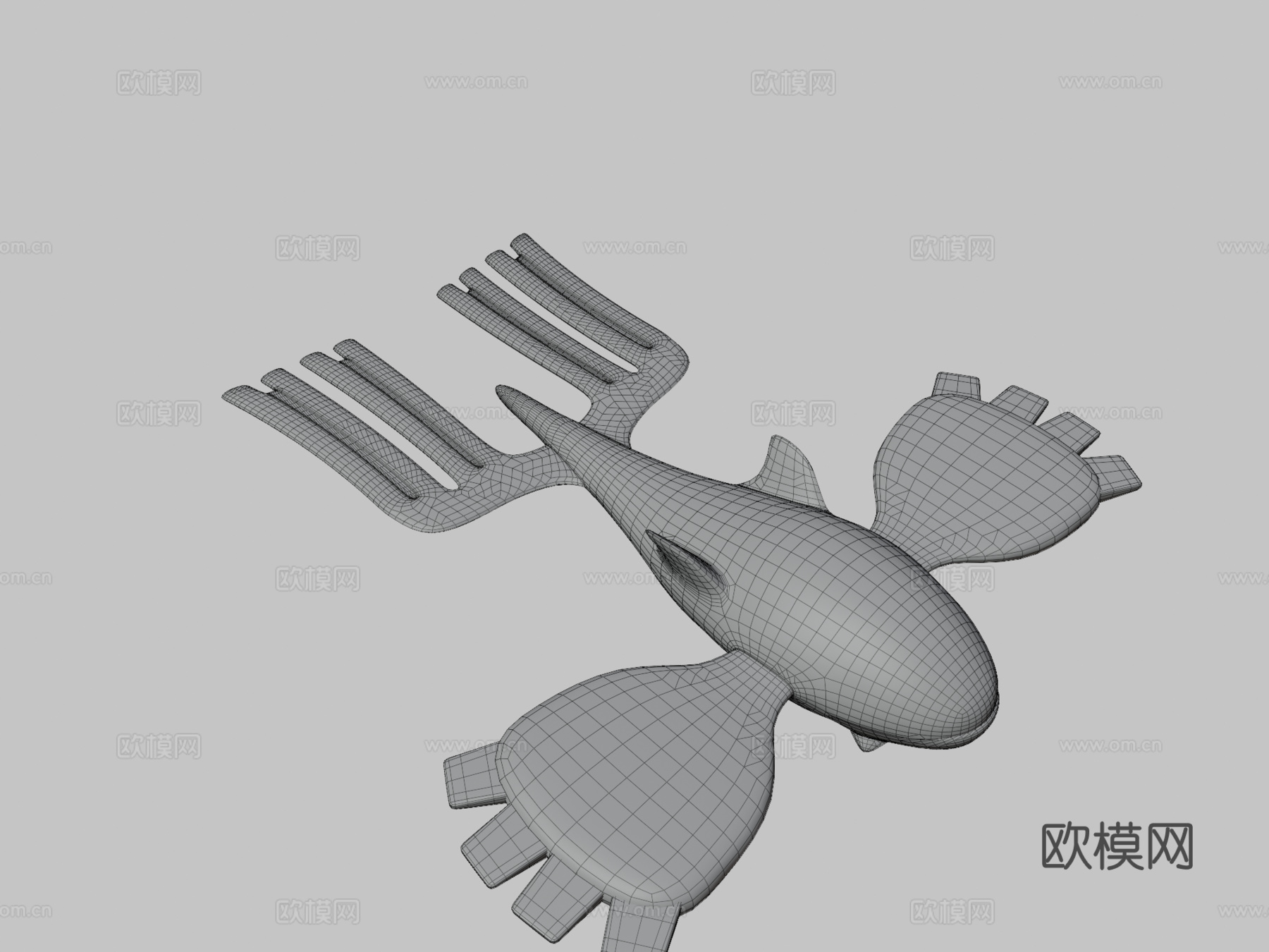 原始盖欧卡3d模型