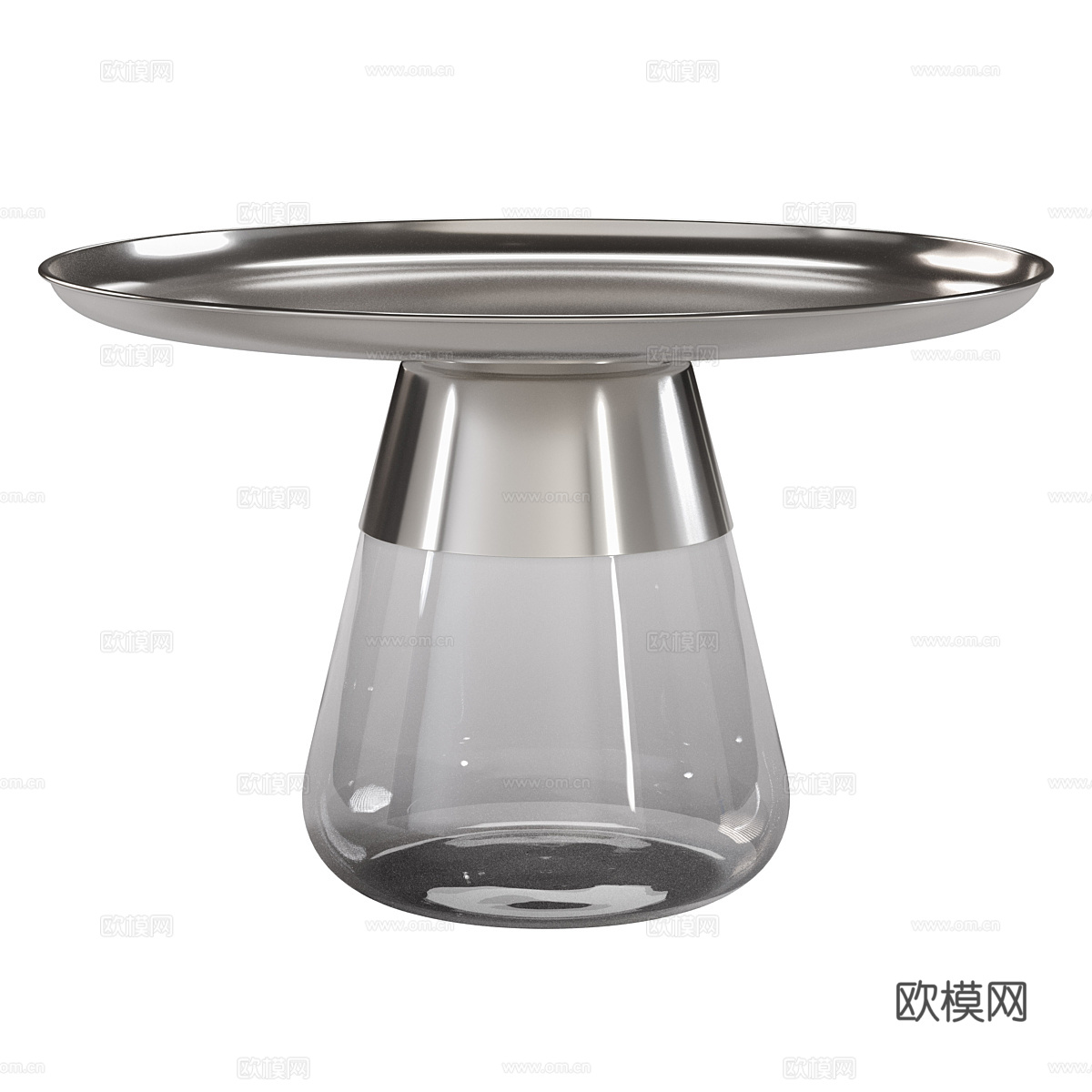 现代轻奢金属玻璃茶几3d模型