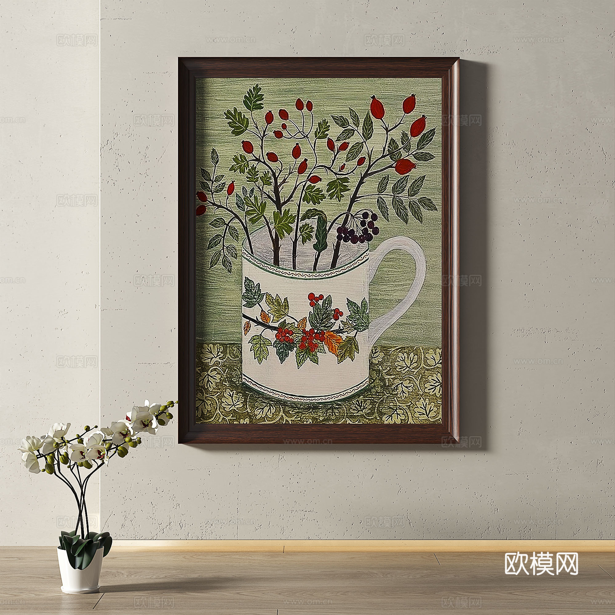 复古，中古，现代，油画，轻奢，法式，简约，欧式，古典，装饰画3d模型