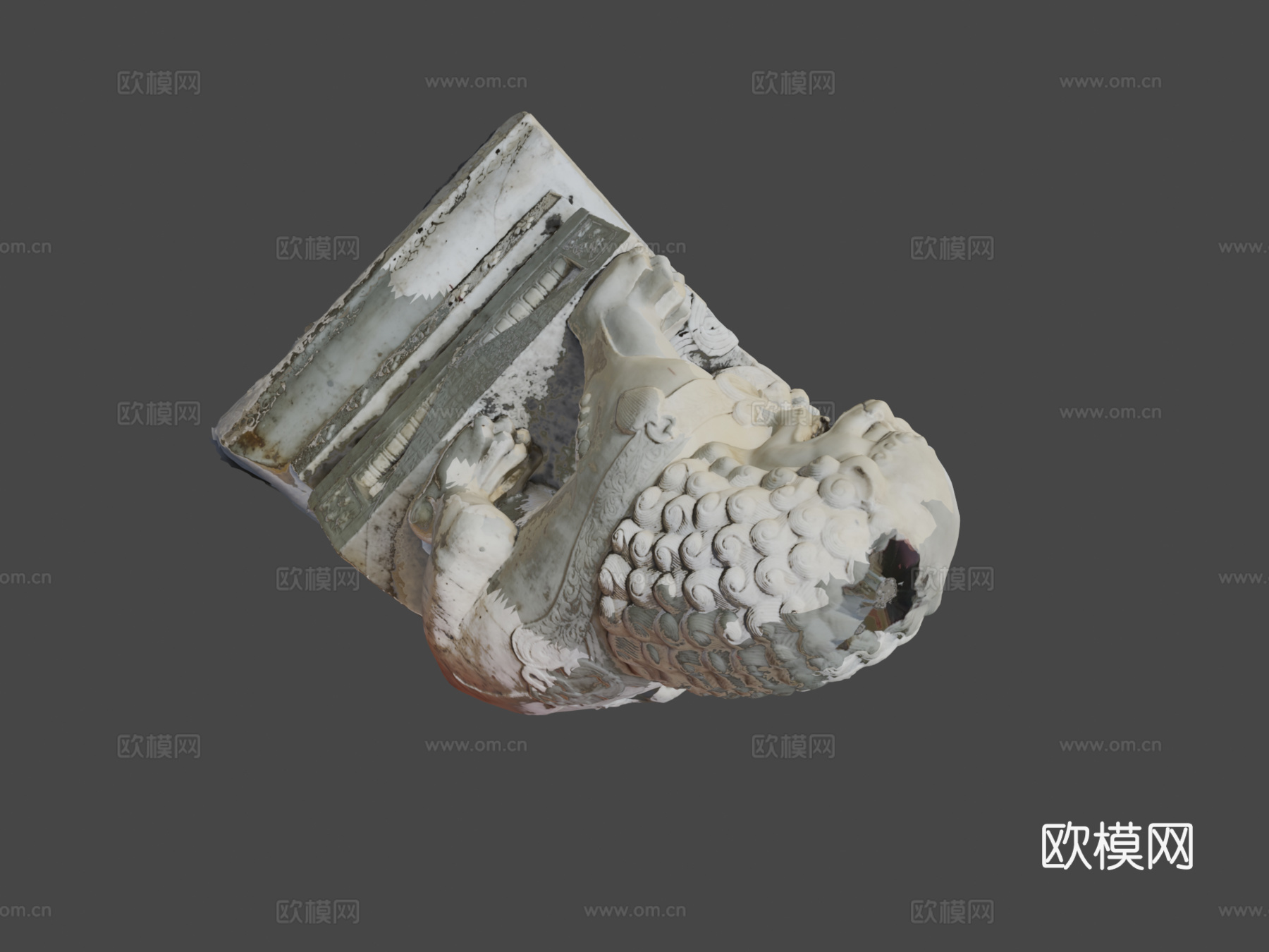 唐人街狮子3d模型