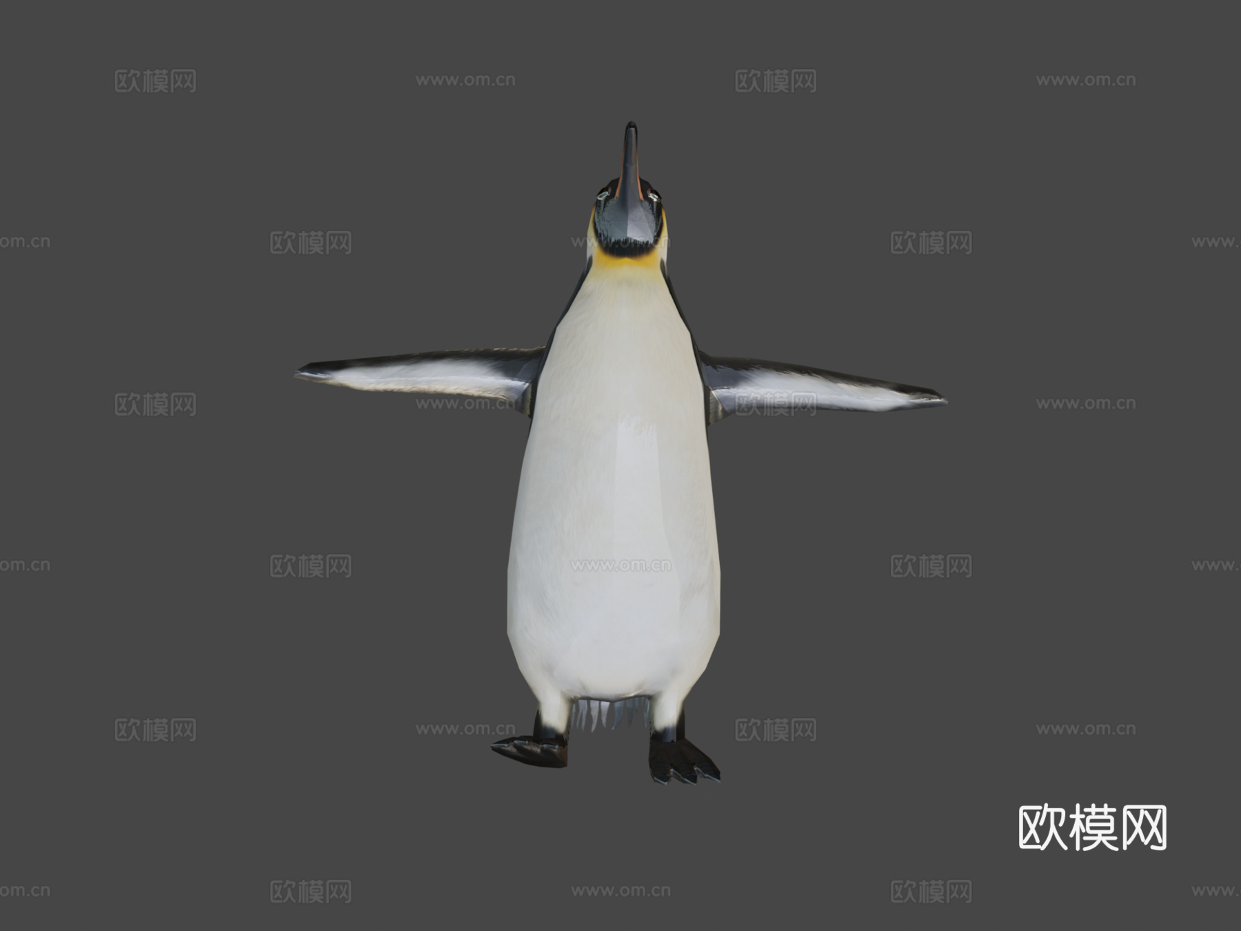 帝企鹅绑定模型3d模型