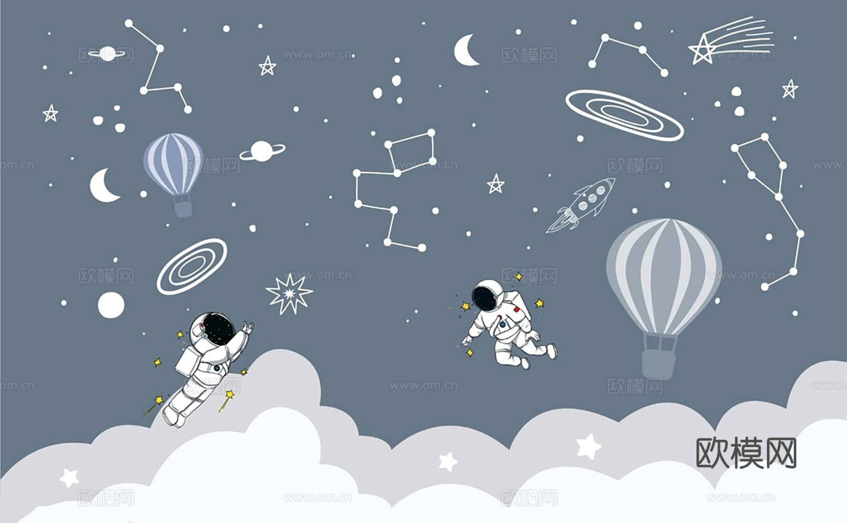 现代 简约 儿童 可爱壁纸 墙布下载