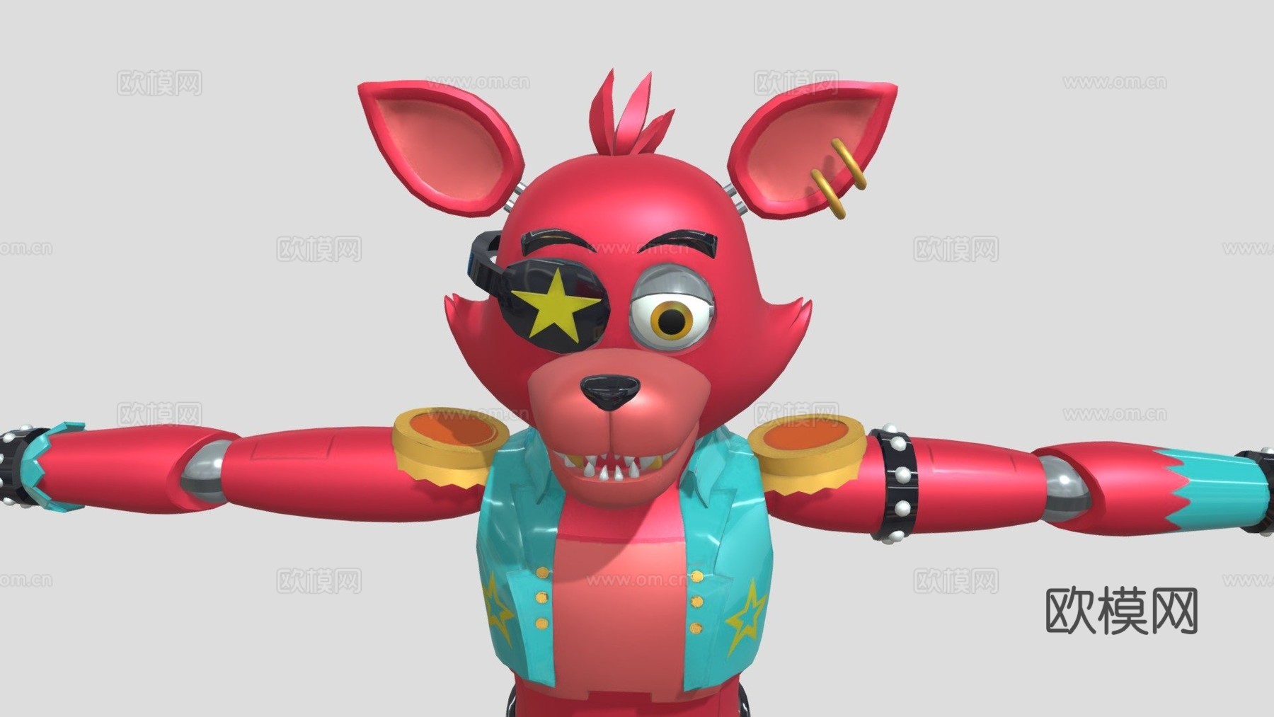 魅影狐狸3d模型