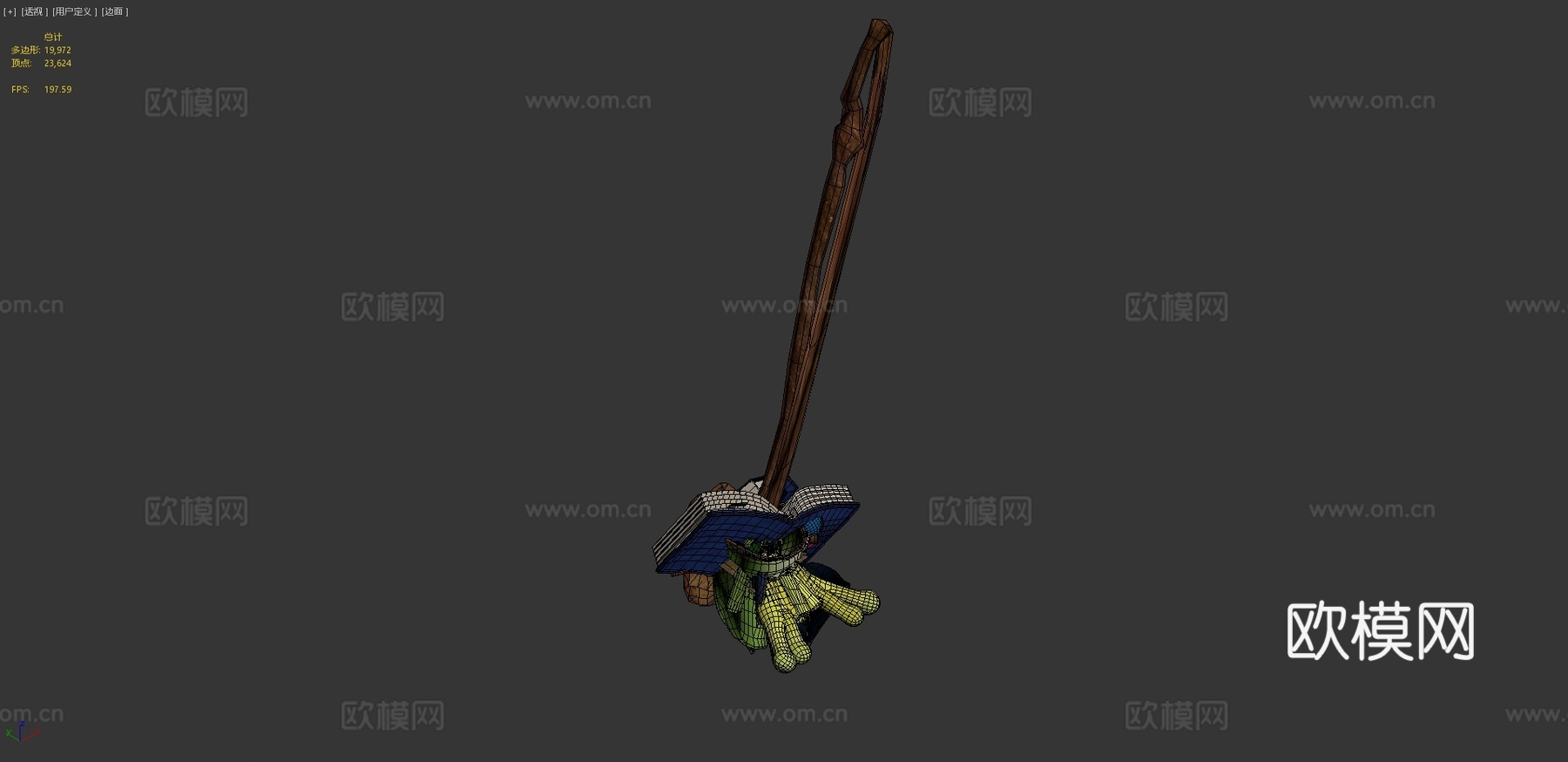 魔法青蛙3d模型