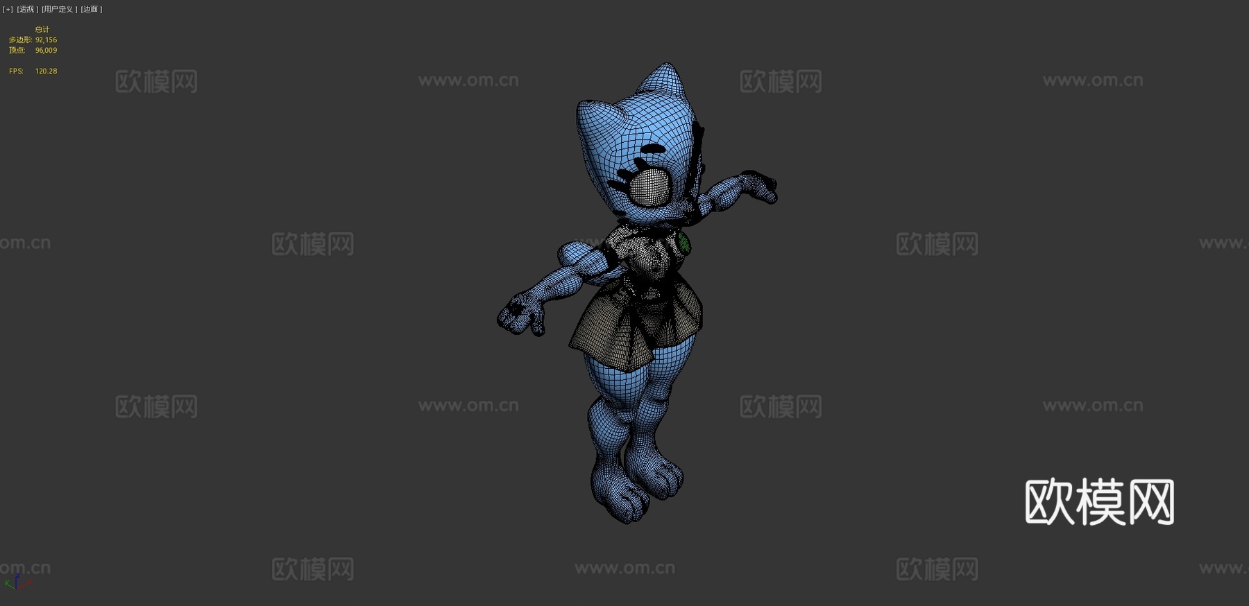 妮可3d模型