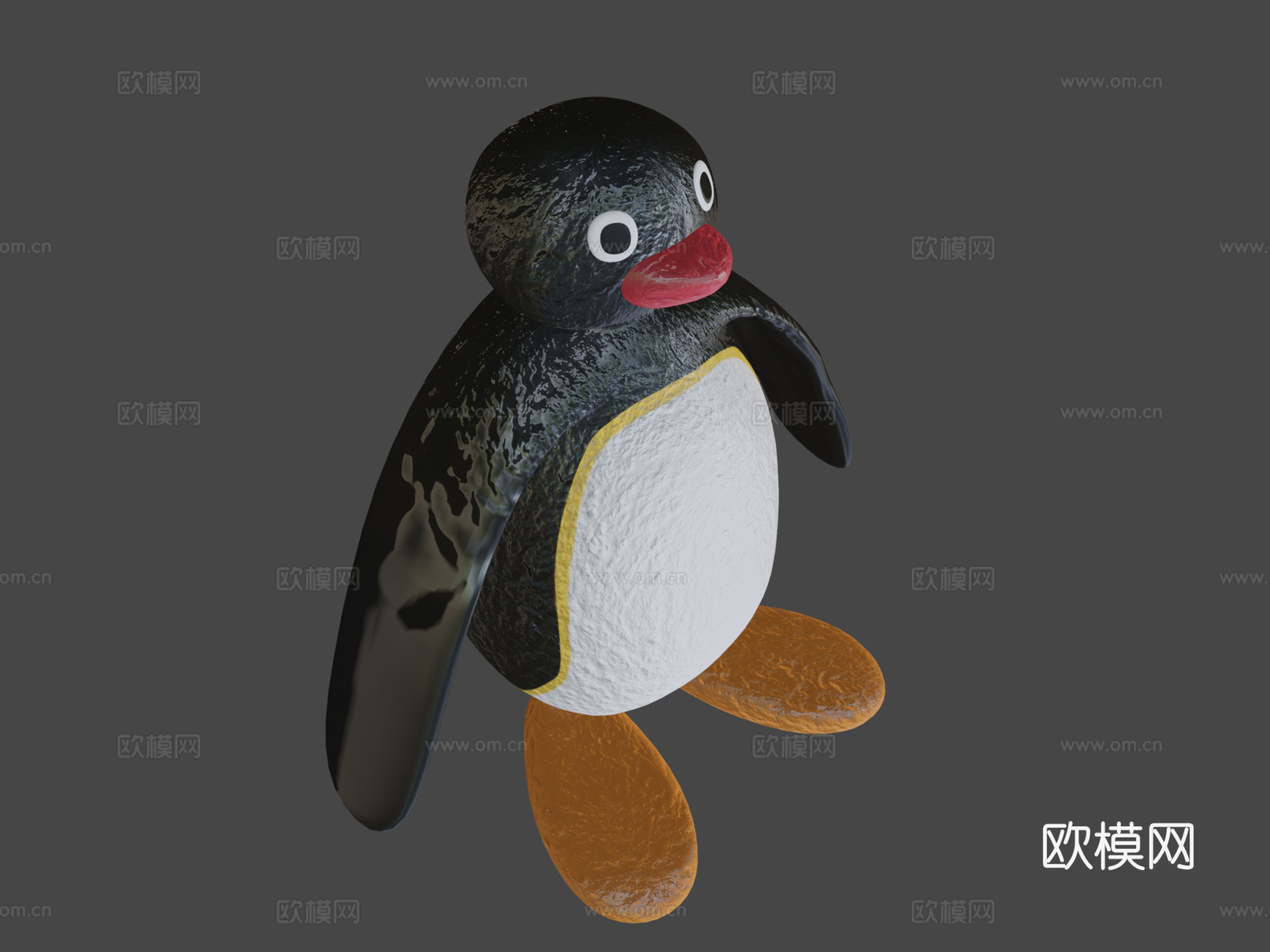企鹅3d模型