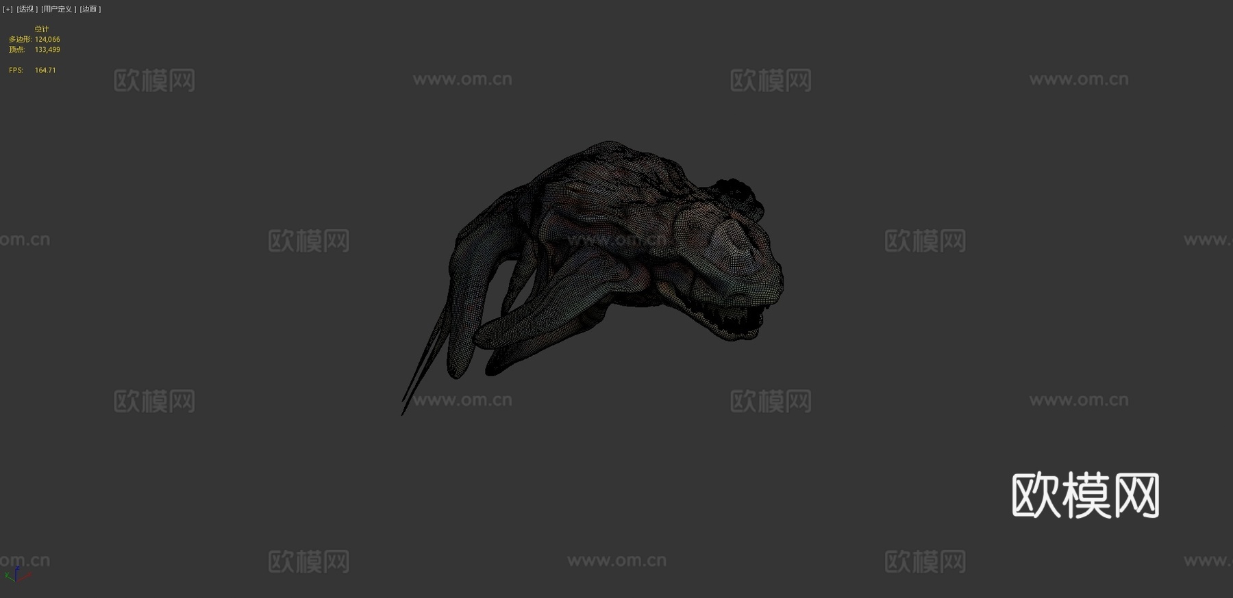 深渊尖颚3d模型