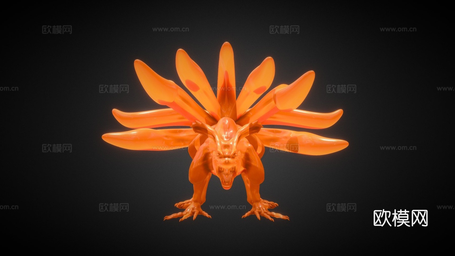 九喇嘛-火影忍者3d模型