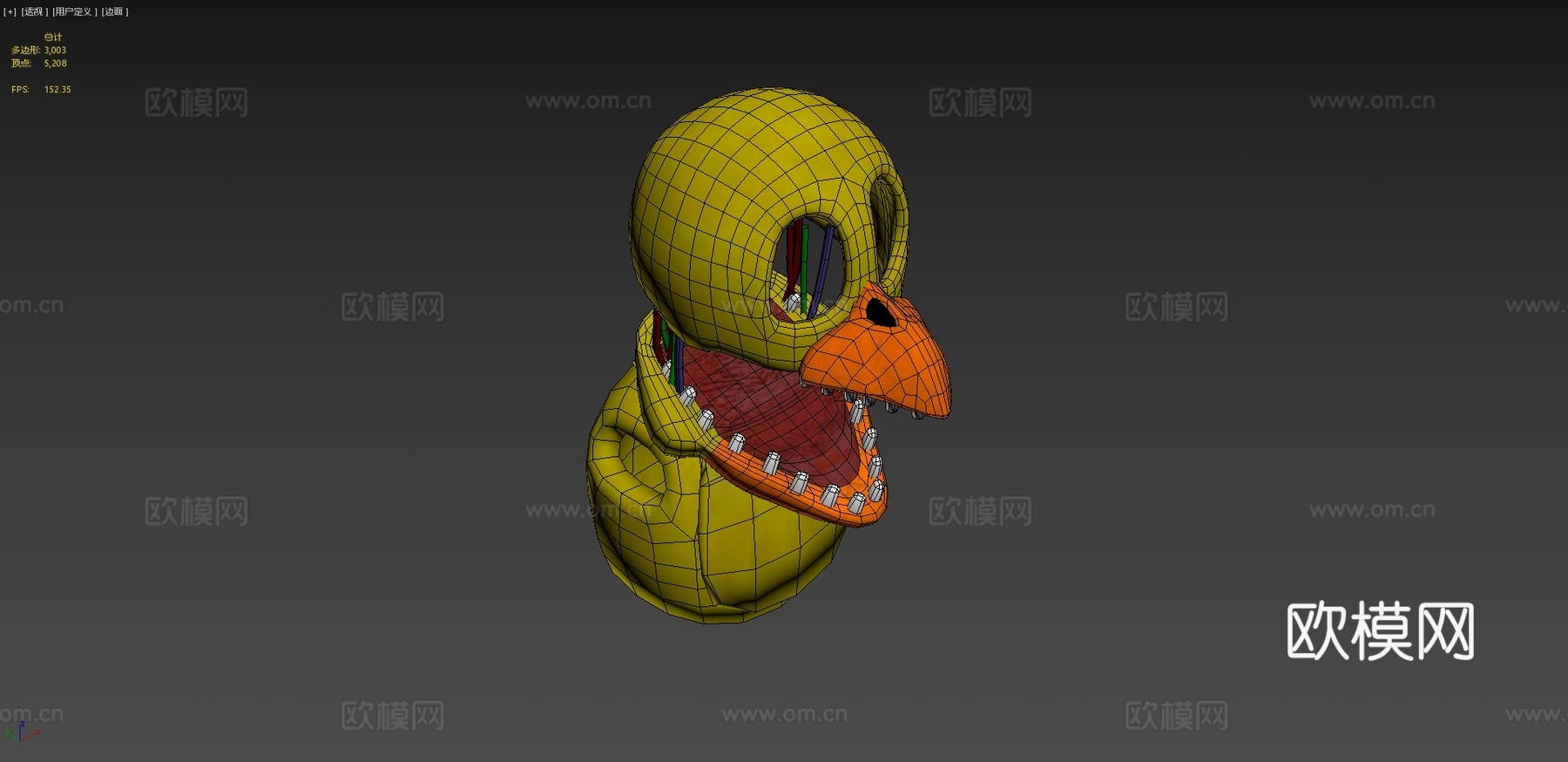 枯萎的奇卡3d模型