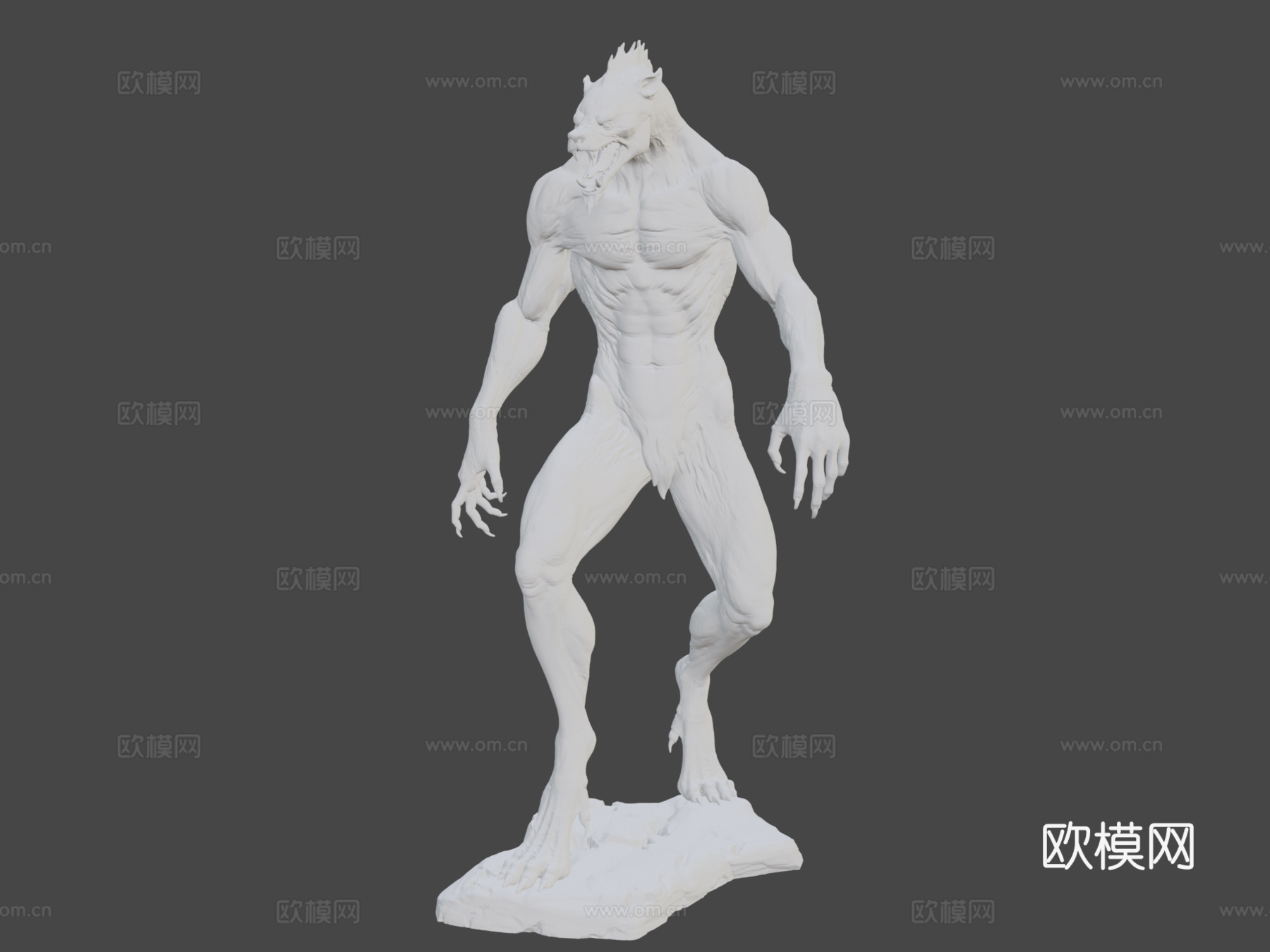 狼人姿势3D打印模型3d模型
